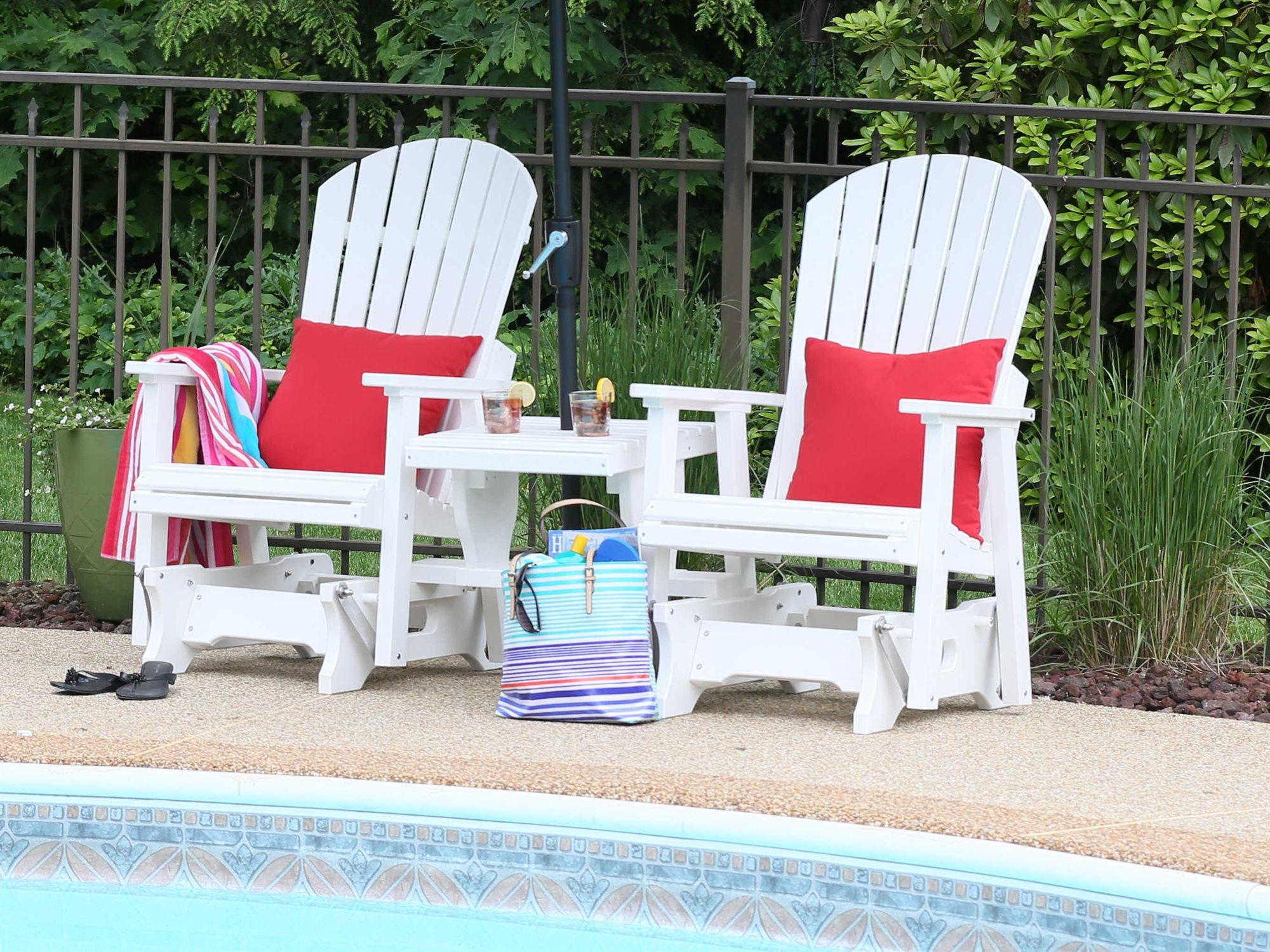 Berlin Gardens Comfo-back Recycled Plastic Outdoor Patio Lounge Set