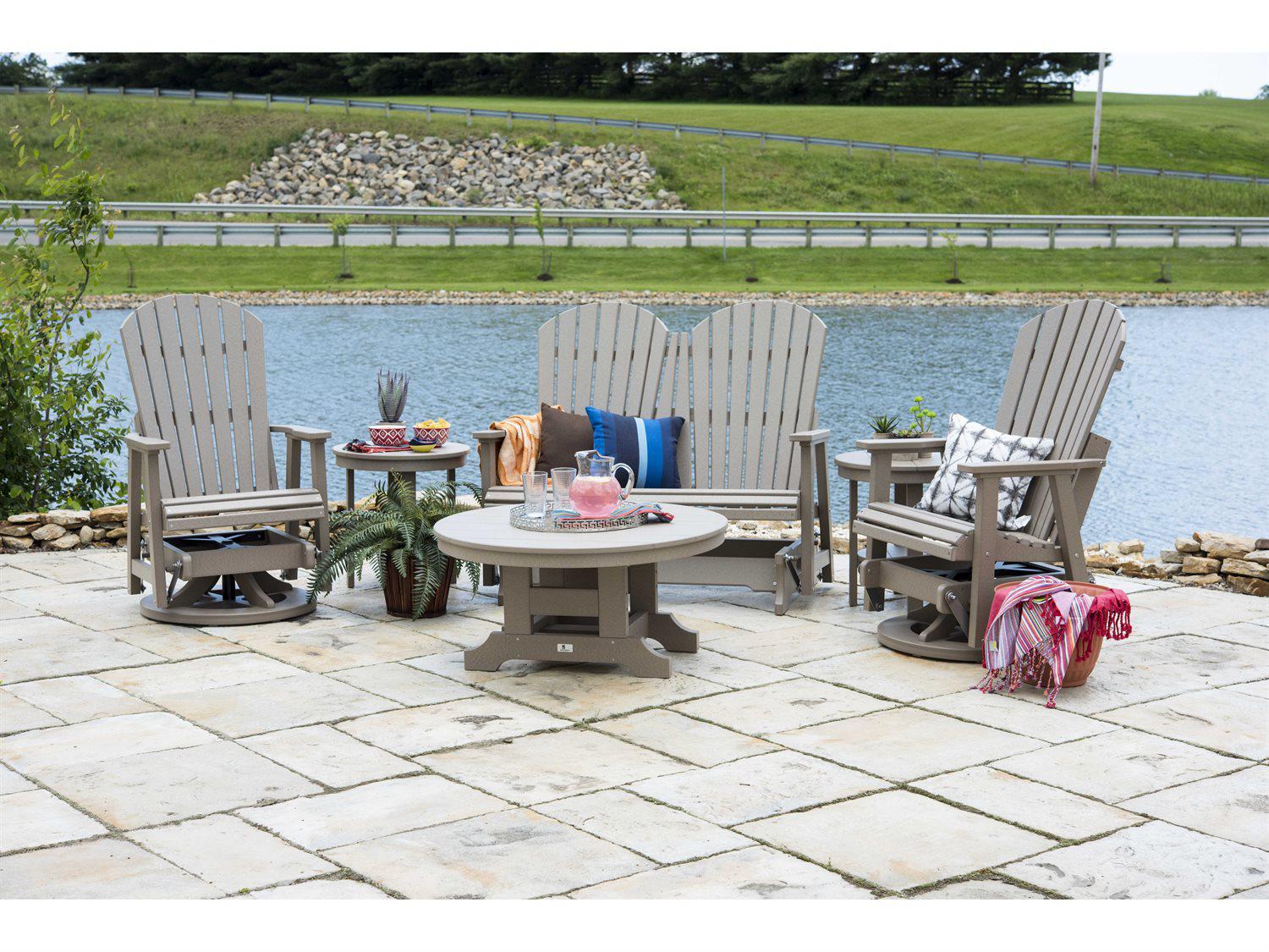 Berlin Gardens Comfo-back Recycled Plastic Patio Lounge Set