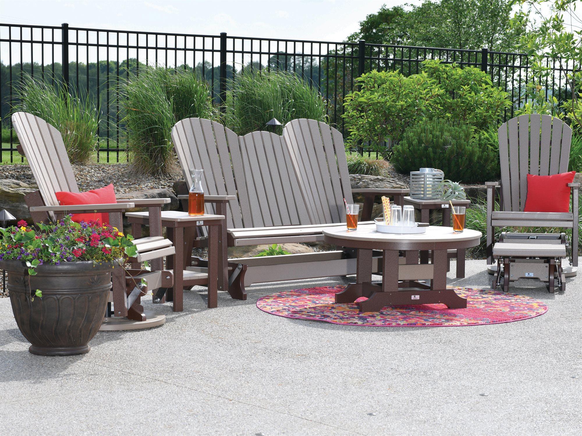 Berlin Gardens Comfo-back Recycled Plastic Outdoor Patio Lounge Set