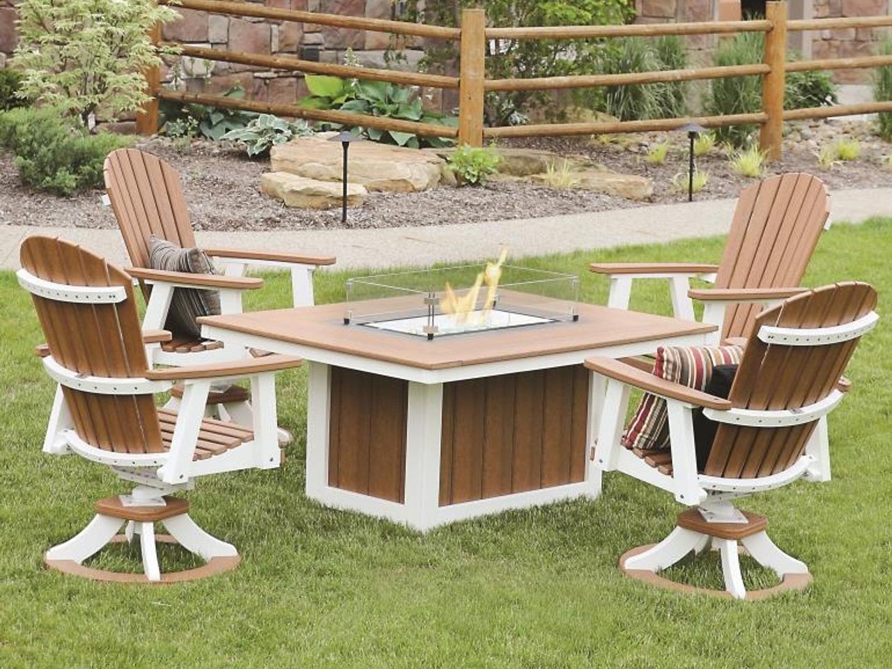 Berlin Gardens Comfo-back Recycled Plastic Patio Dining Set