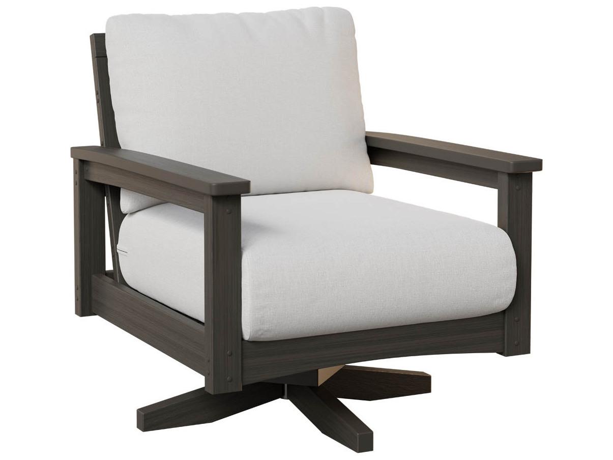 Berlin Gardens Camden Recycled Plastic Swivel Rocker Outdoor Lounge Chair