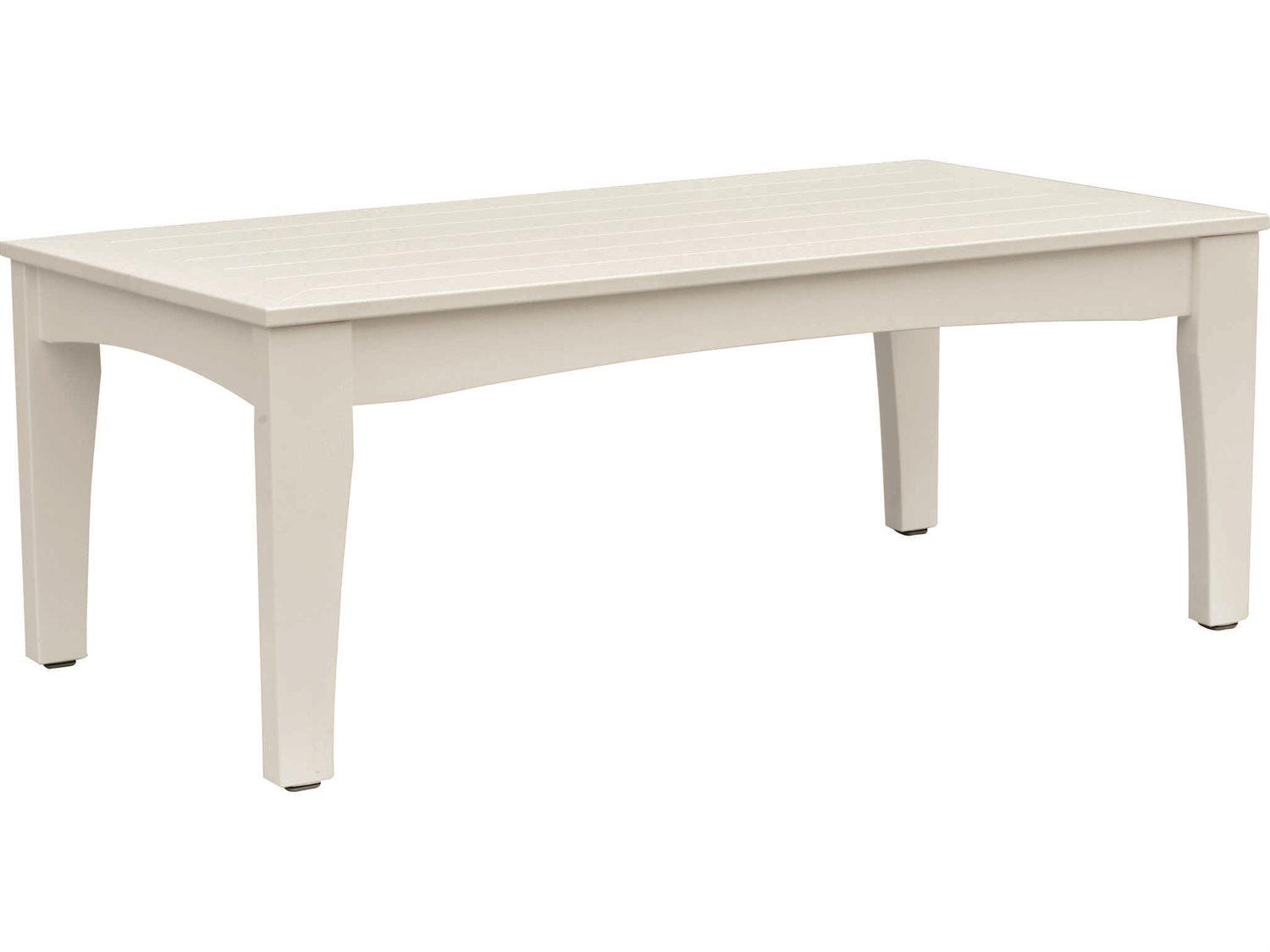 Berlin Gardens Classic Terrace Recycled Plastic Rectangle Outdoor Patio Coffee Table
