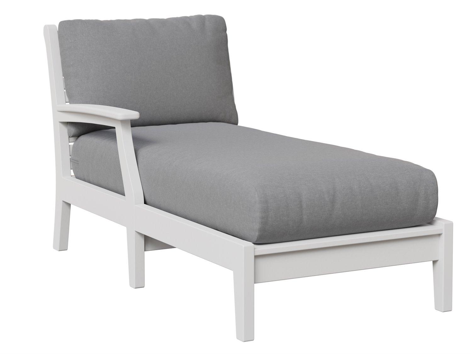 Berlin Gardens Classic Terrace Left Arm Outdoor Chaise Lounge