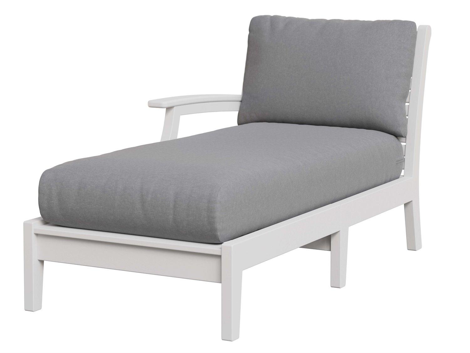 Berlin Gardens Classic Terrace Right Arm Outdoor Patio Chaise Lounge