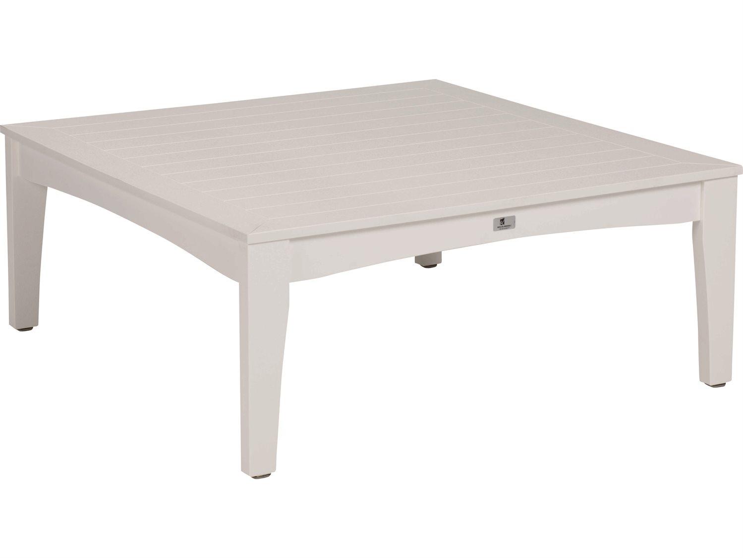 Berlin Gardens Classic Terrace Recycled Plastic Square Patio Coffee Table