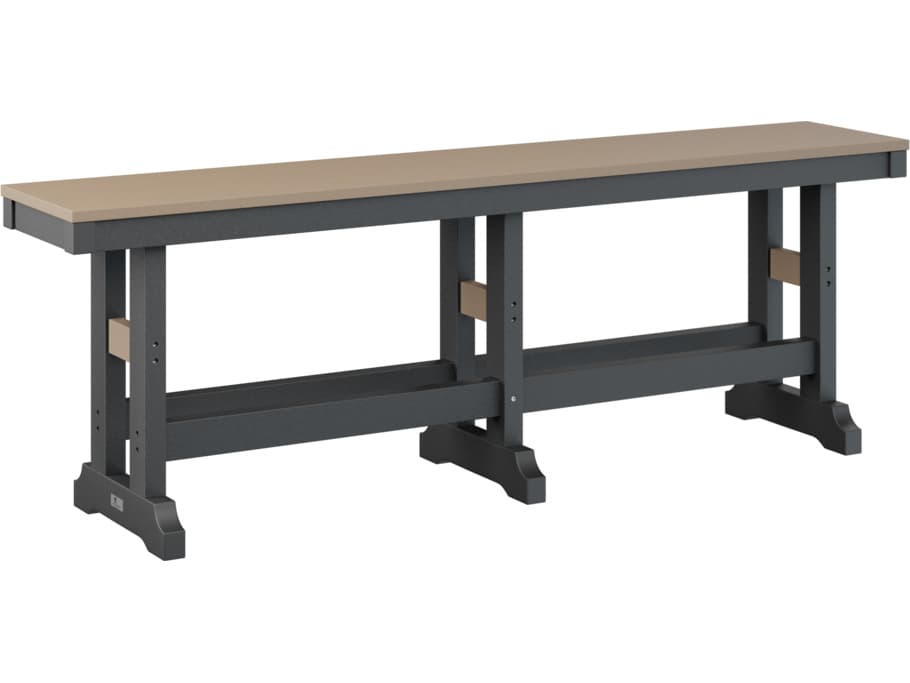 Berlin Gardens Garden Classic Recycled Plastic Dining Height Outdoor Bench