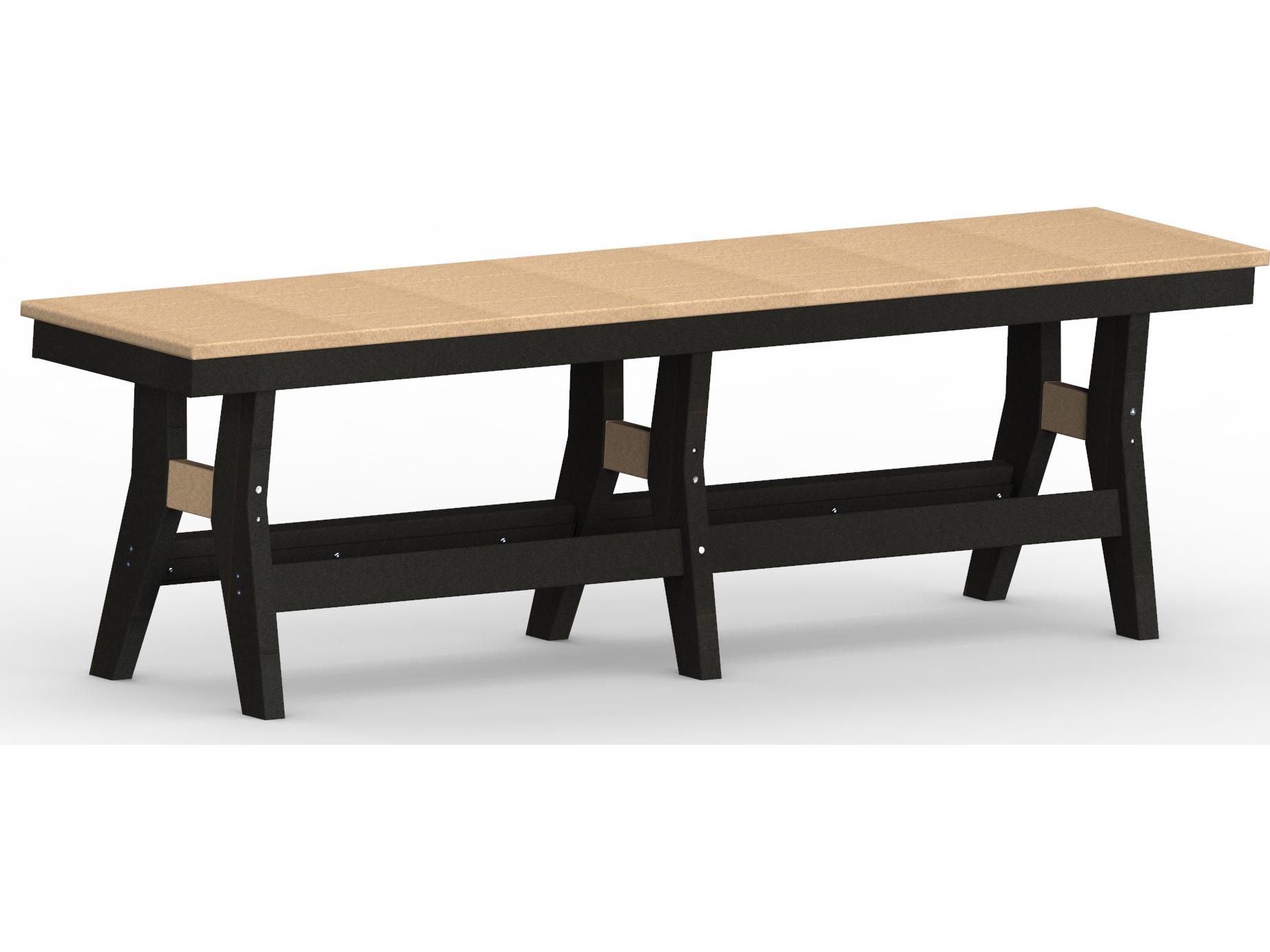 Berlin Gardens Harbor Recycled Plastic Outdoor Bench Dining Height