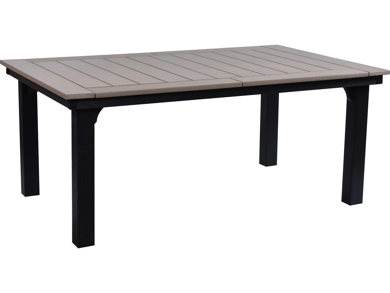Berlin Gardens Homestead Recycled Plastic Rectangular Outdoor Patio Dining Table