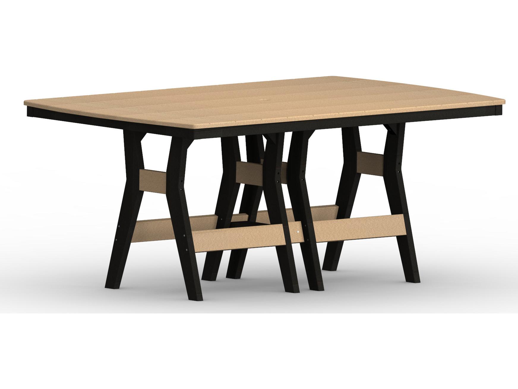 Berlin Gardens Harbor Recycled Plastic Rectangular Patio Bar Height Table