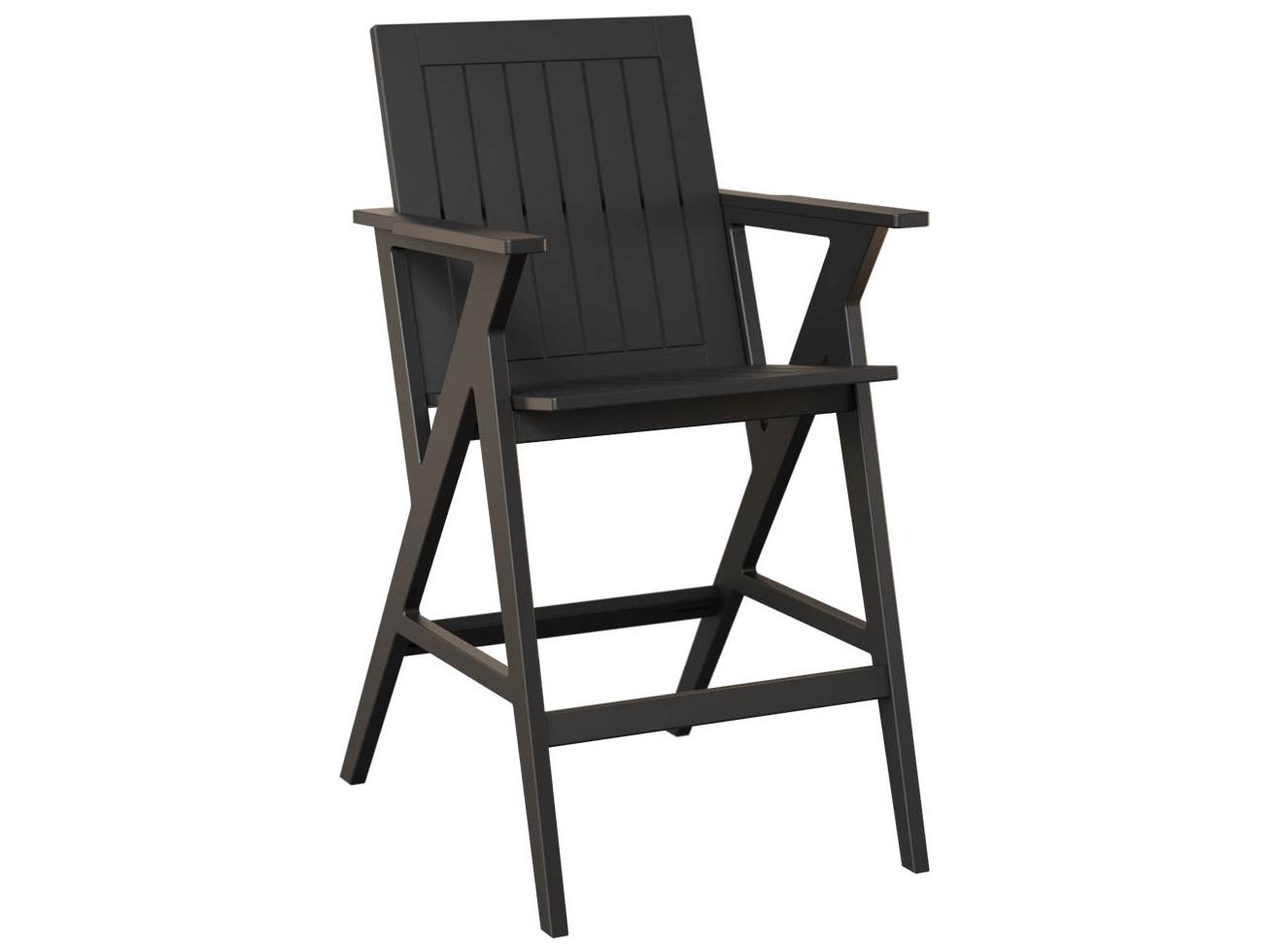 Berlin Gardens Kinsley Recycled Plastic Outdoor Bar Arm Chair