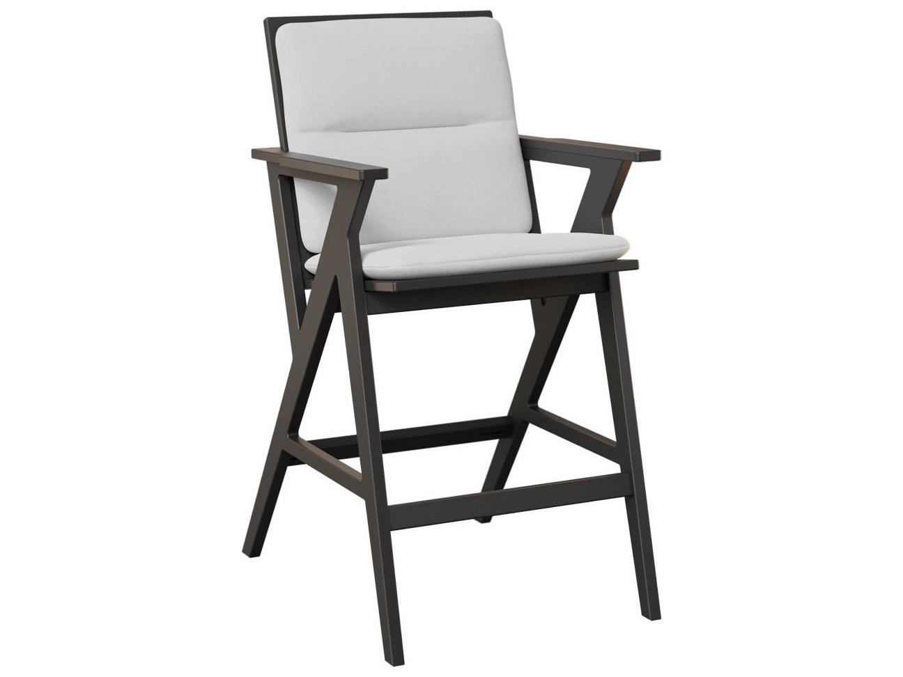 Berlin Gardens Kinsley Recycled Plastic Outdoor Bar Arm Chair