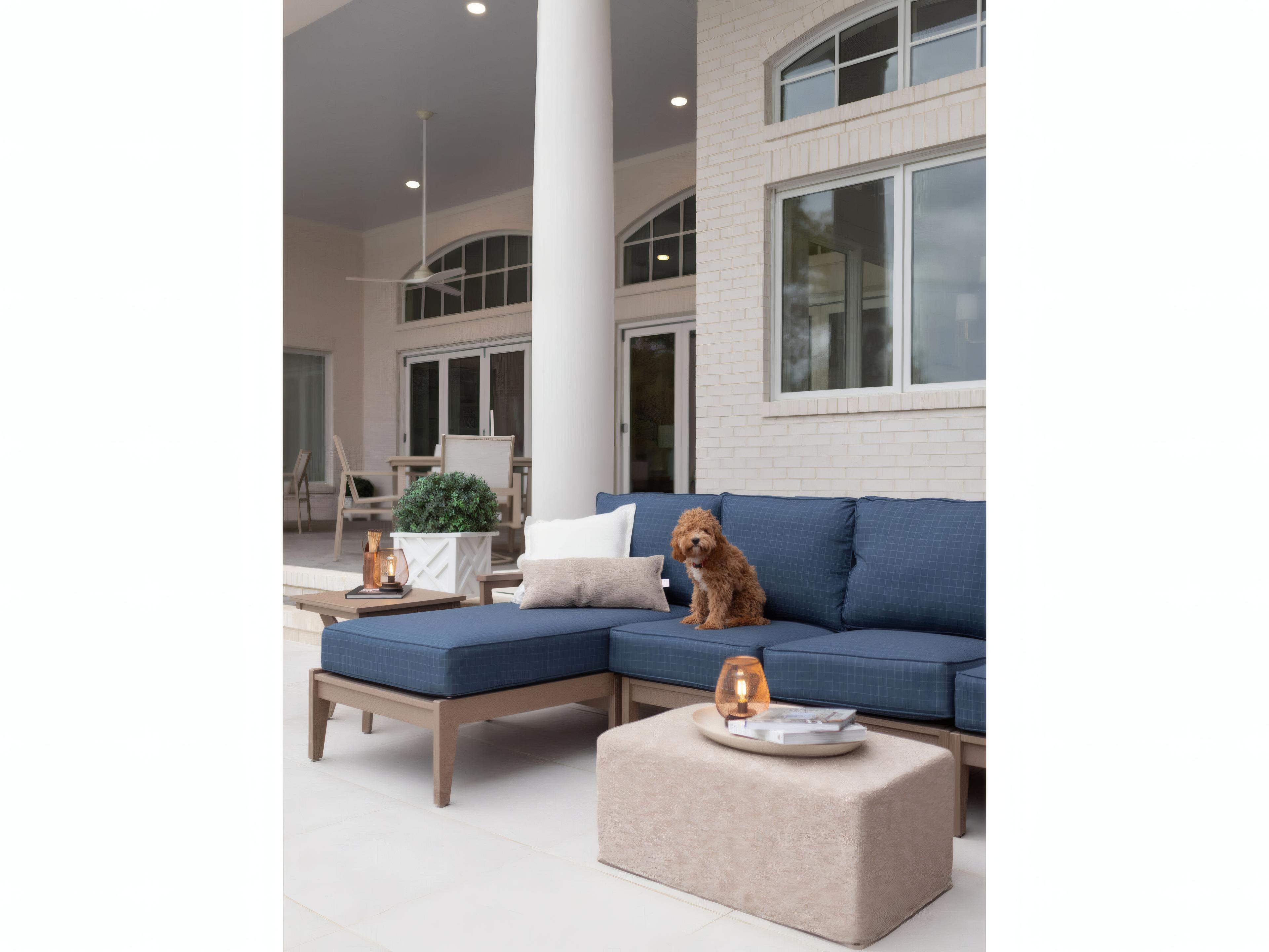 Berlin Gardens Lily Hive 18x30x13 Rectangle Pouf