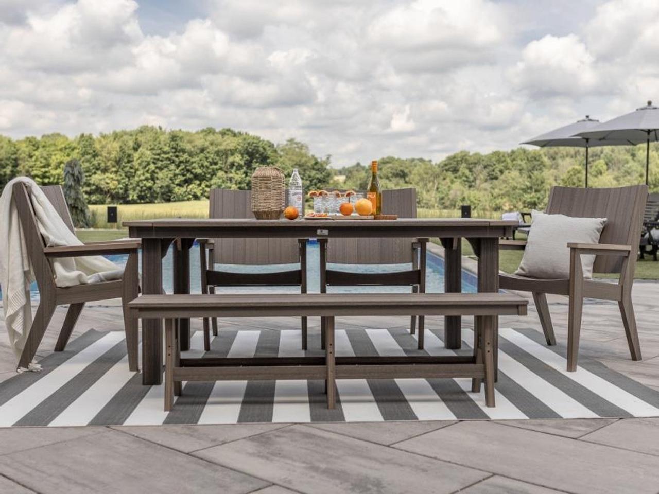 Berlin Gardens Mayhew Recycled Plastic Outdoor Patio Dining Set