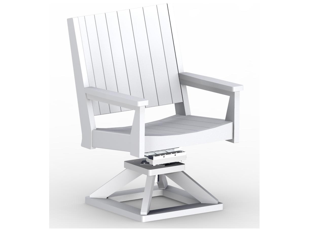 Berlin Gardens Manhew Chat Swivel Rocker Dining Arm Chair Replacement Cushions