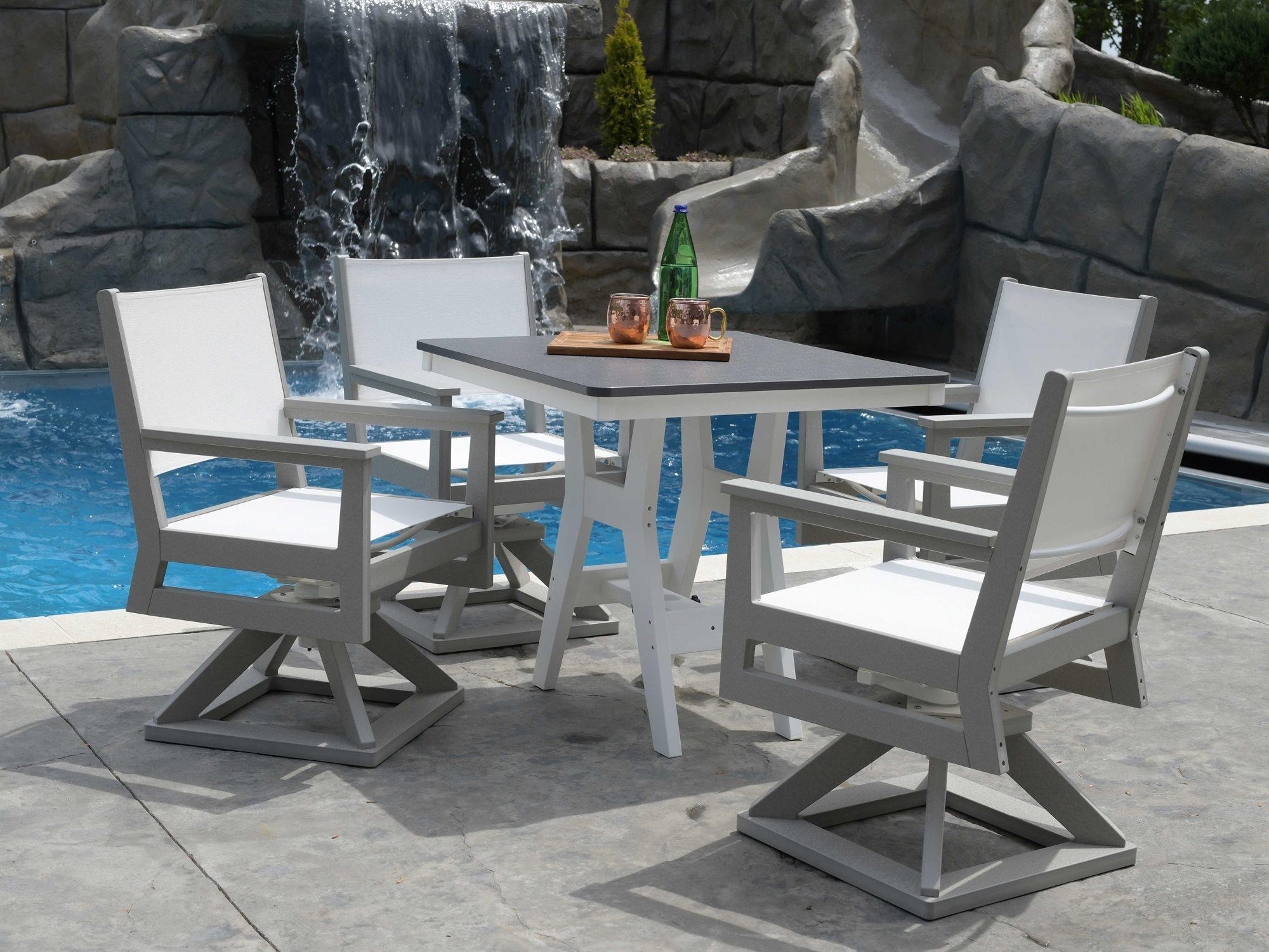 Berlin Gardens Manhew Sling Recycled Plastic Patio Dining Set