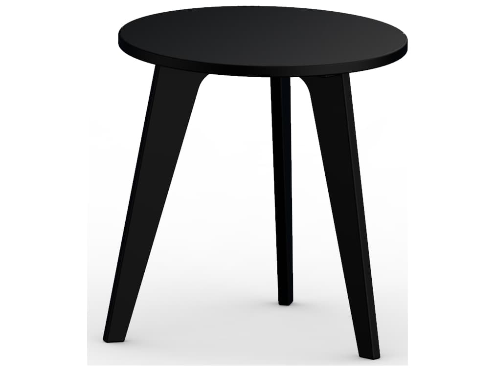 Berlin Gardens Nordic Recycled Plastic Round Outdoor Patio End Table