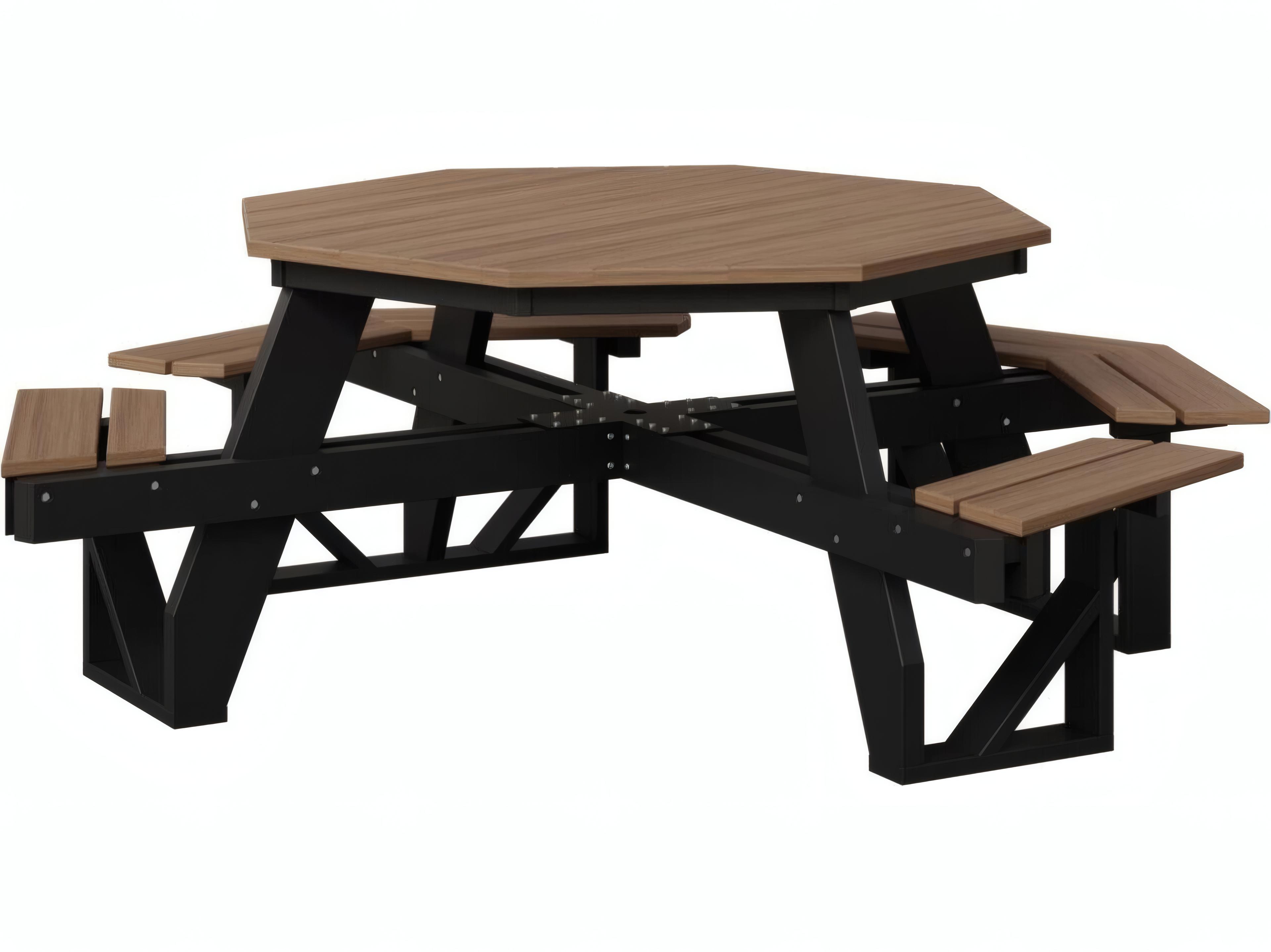 Berlin Gardens Recycled Plastic 86.25" Octagon ADA Picnic Table