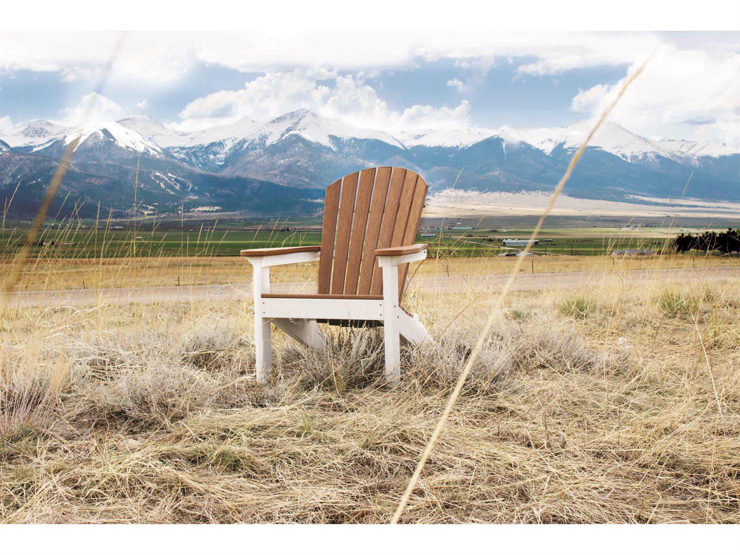 Berlin Gardens Comfo-Back Recycled Plastic Patio Adirondack Chair