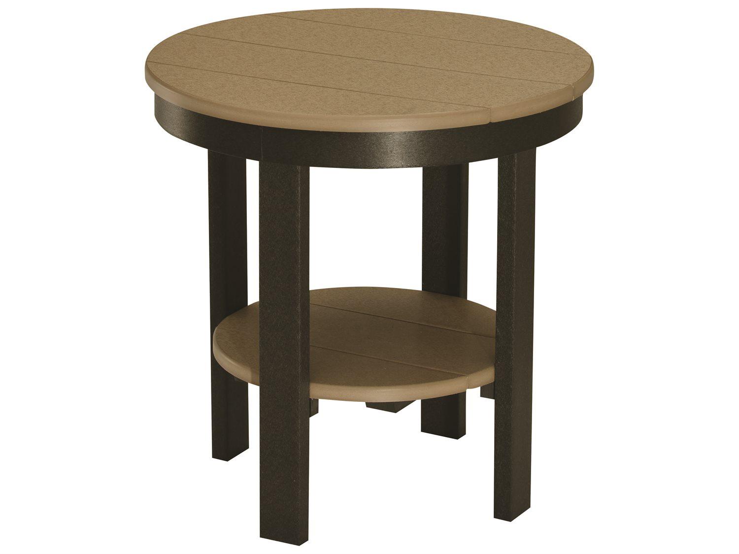 Berlin Gardens Accessories Recycled Round Outdoor End Table