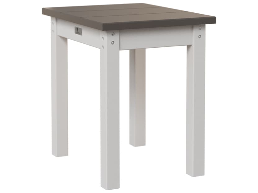 Berlin Gardens Accessories Recycled Plastic Rectangular Outdoor Patio End Table