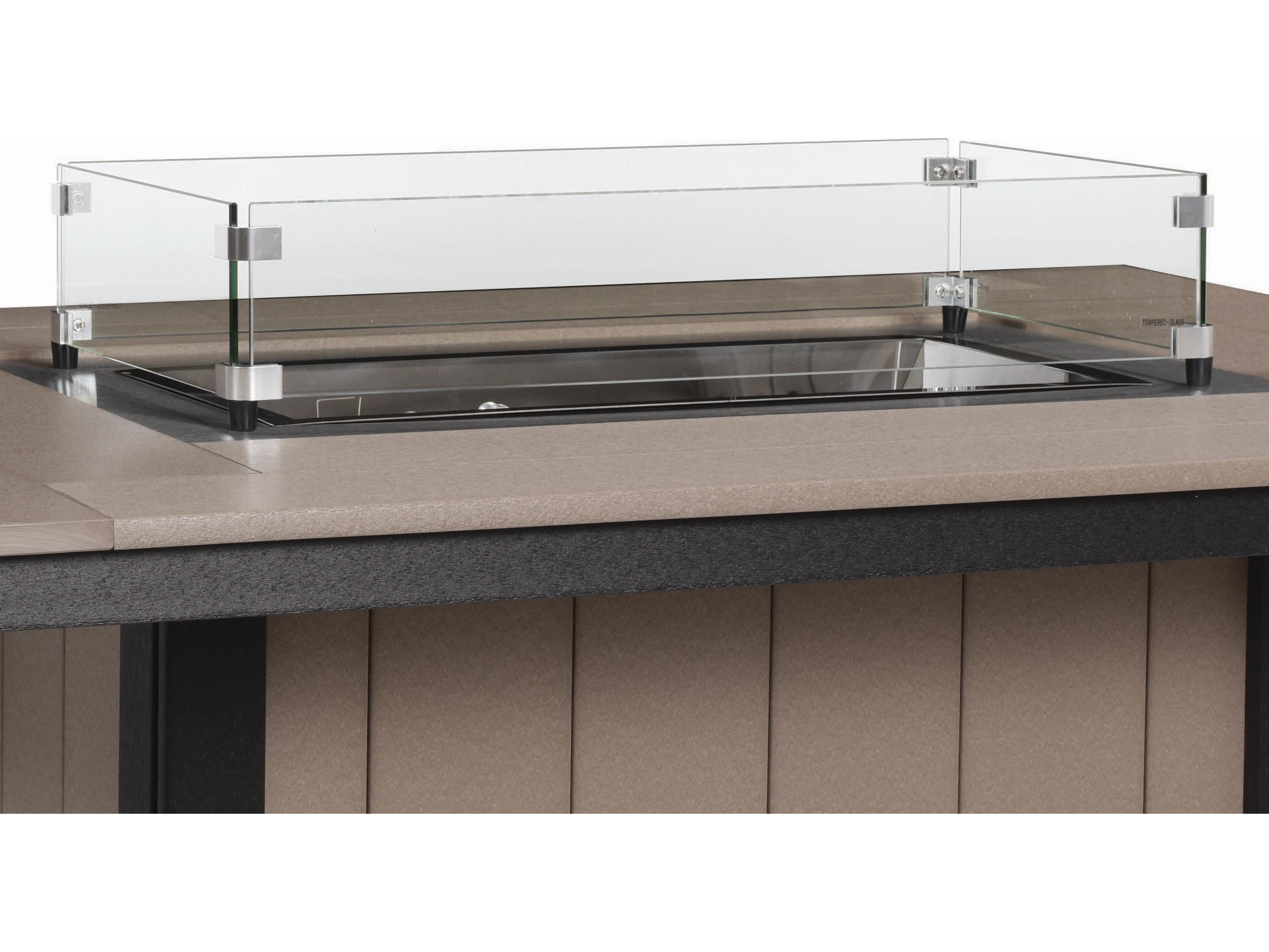 Berlin Gardens Donoma Accessories 24'' x 12'' Rectangular Glass Wind Guard