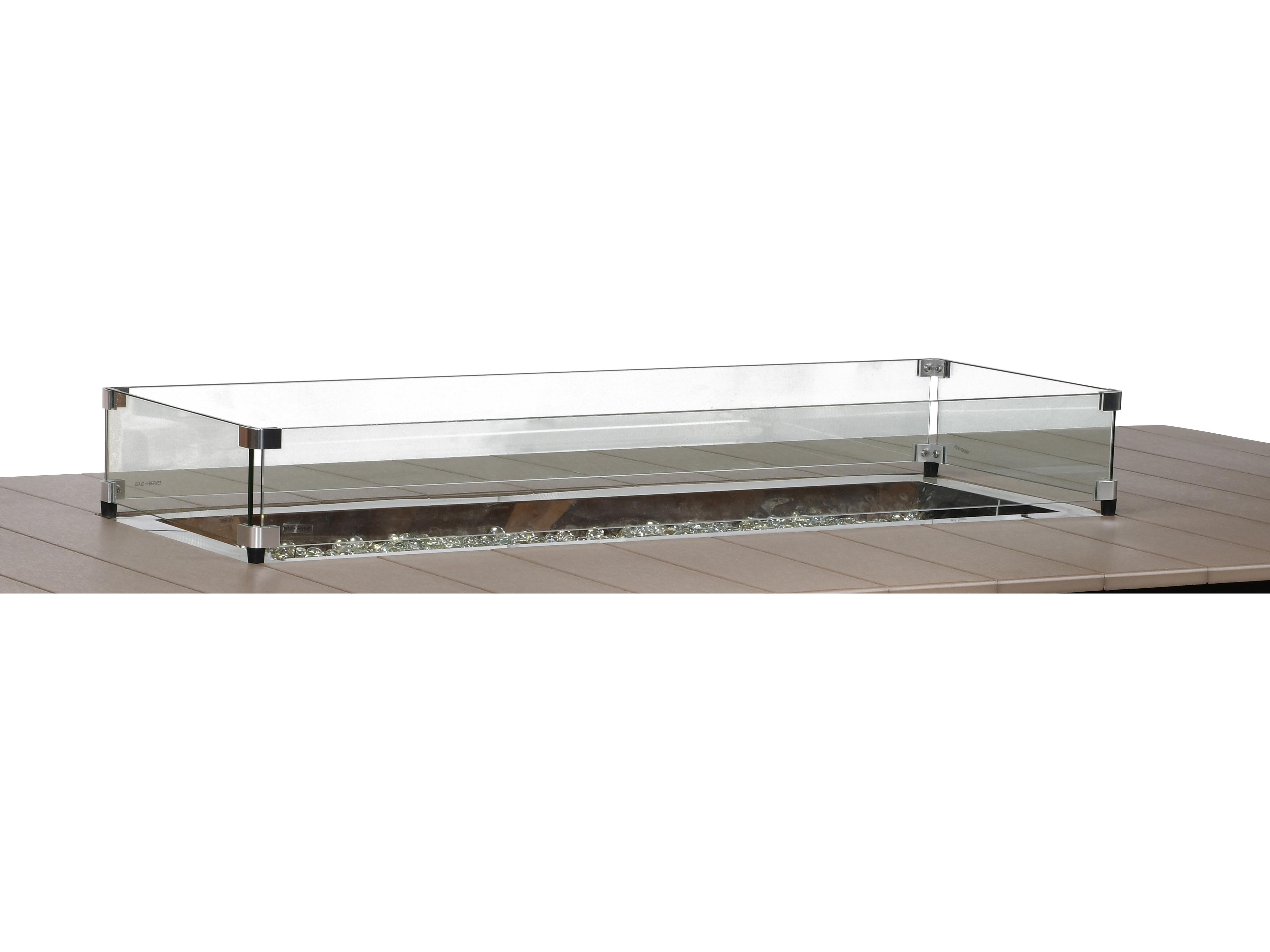 Berlin Gardens Donoma Accessories Glass 42'' x 12'' Rectangular Wind Guard