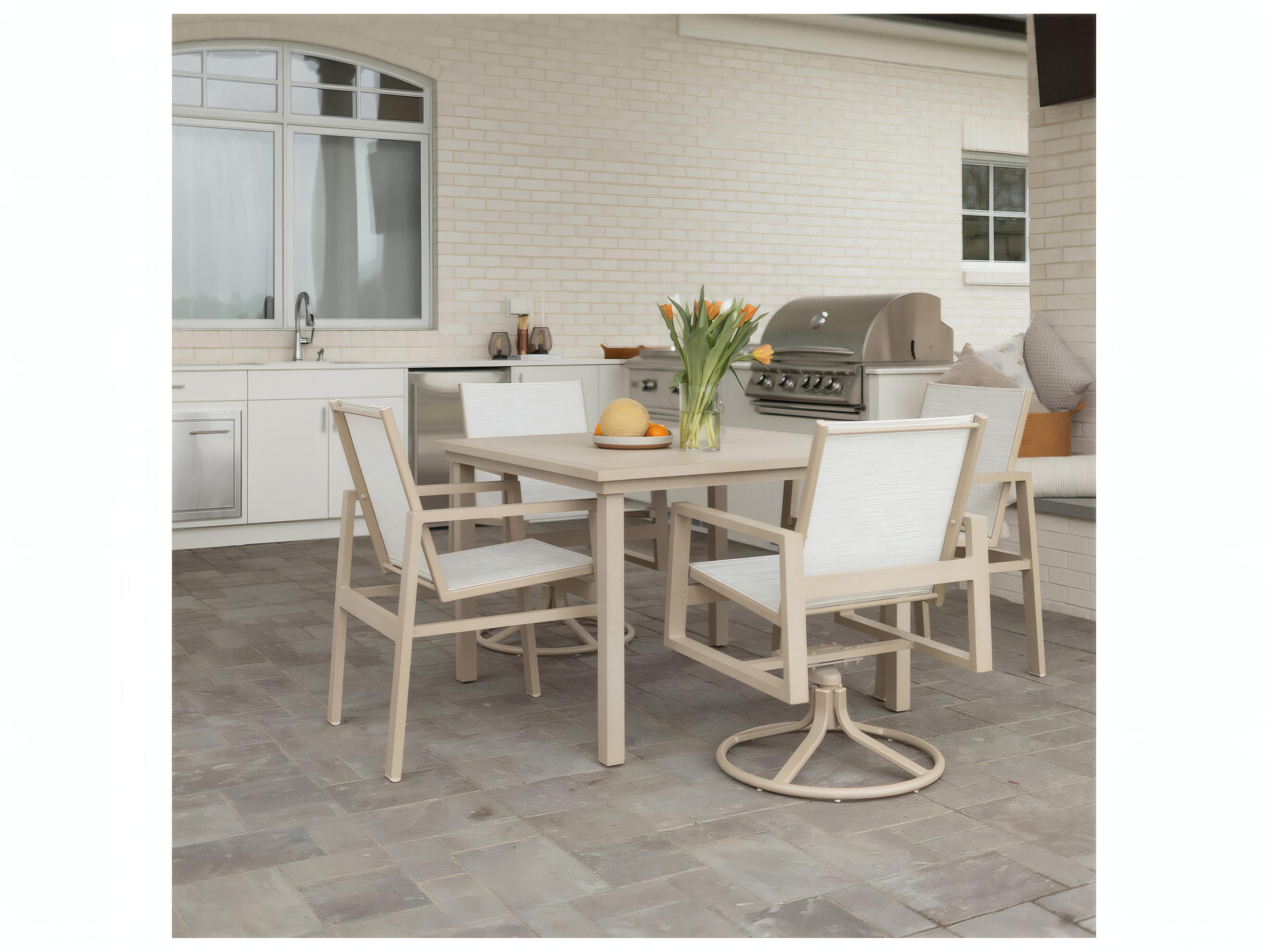 Berlin Gardens Vida Aluminum 44" Square Dining Table