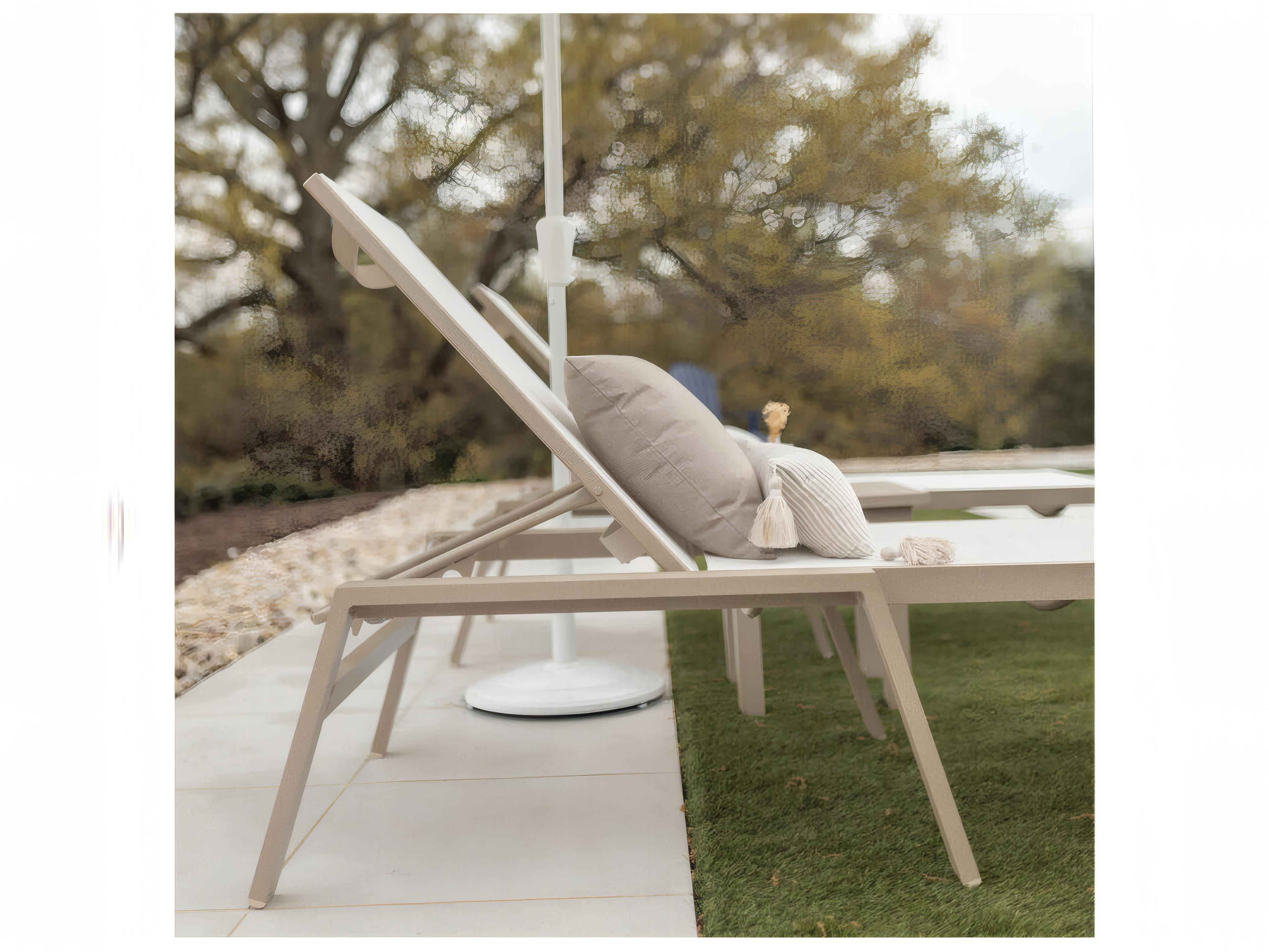 Berlin Gardens Vida Aluminum Sling Chaise Lounge