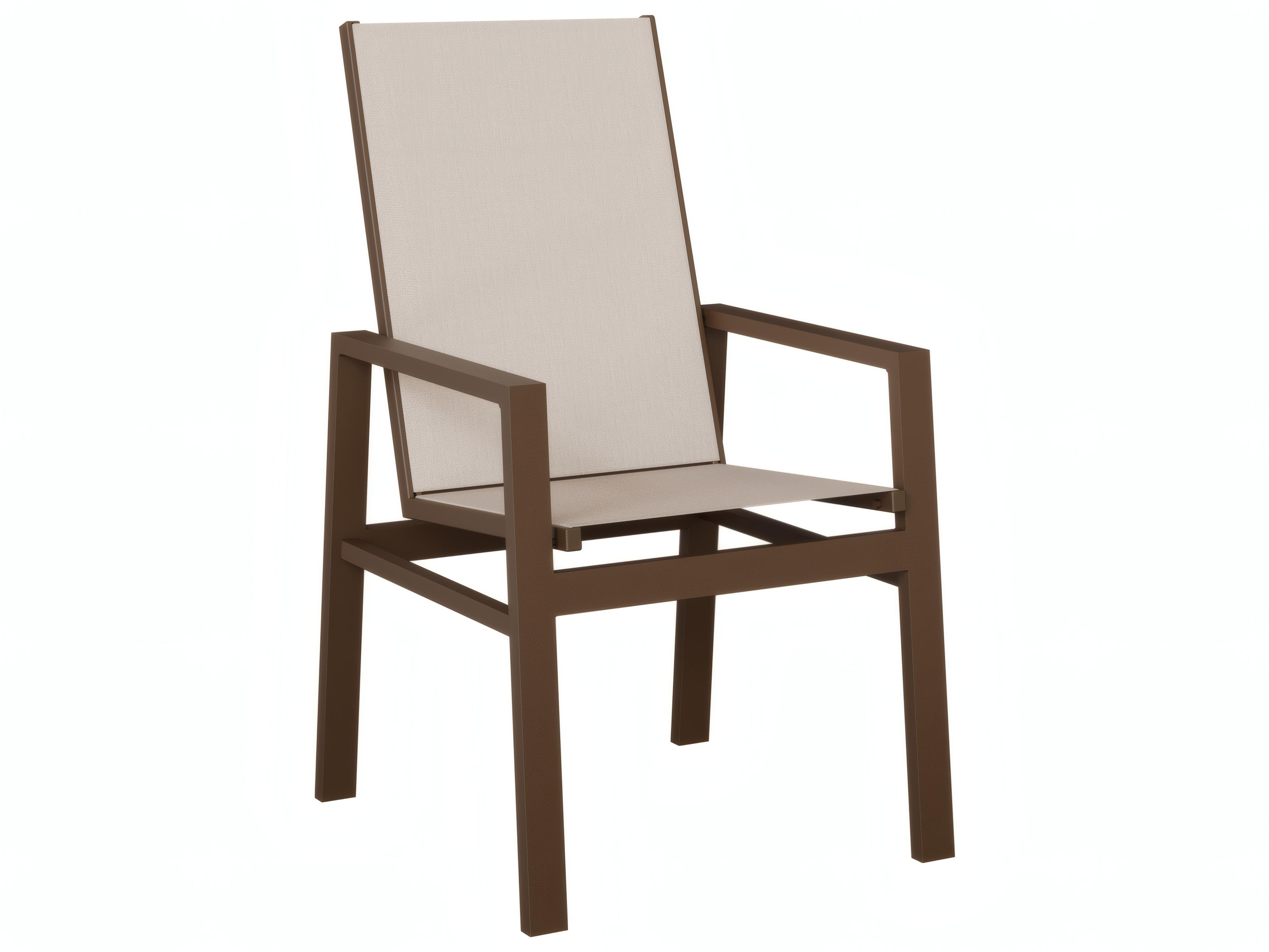 Berlin Gardens Vida Aluminum High-Back Sling Dining Chair
