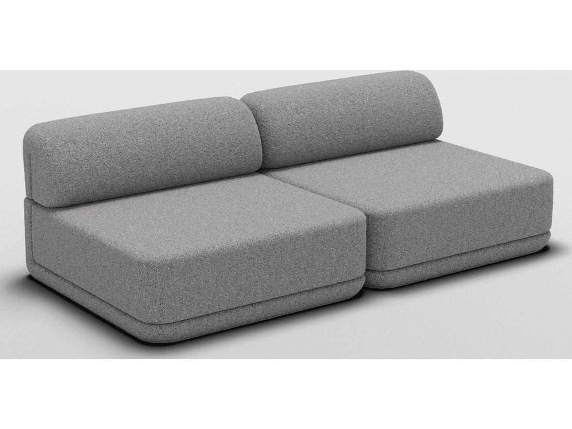 Bend Goods Cube Gray Upholstered Sectional Sofa