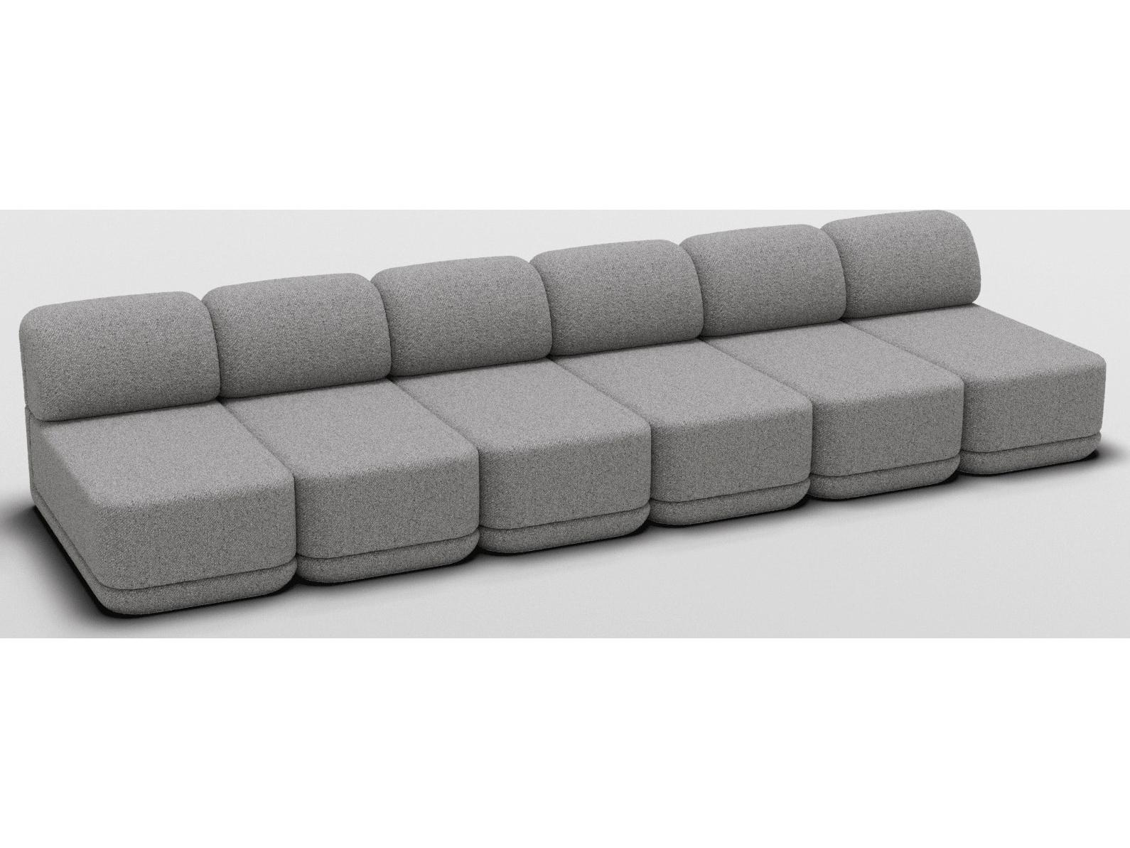 Bend Goods Cube Gray Upholstered Sectional Sofa