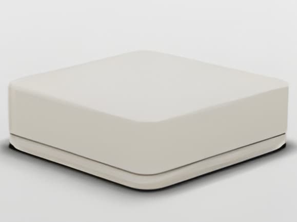 Bend Goods Cream Boucle Beige Upholstered Ottoman