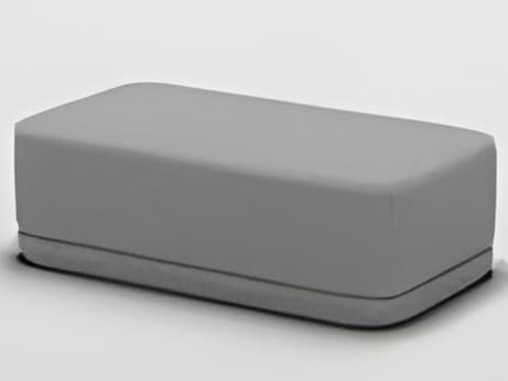 Bend Goods Grey Boucle Upholstered Ottoman