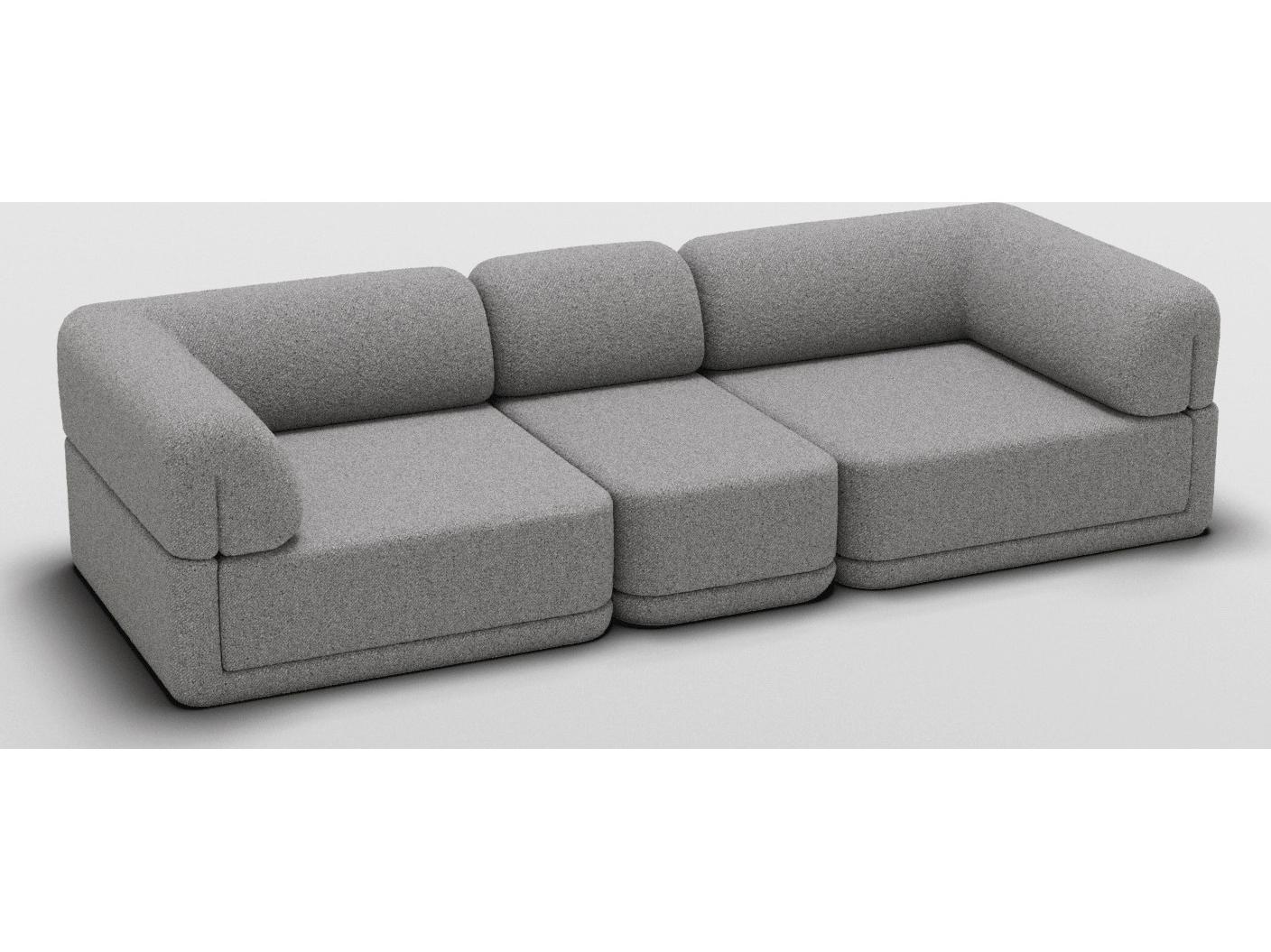 Bend Goods Cube Gray Upholstered Sectional Sofa