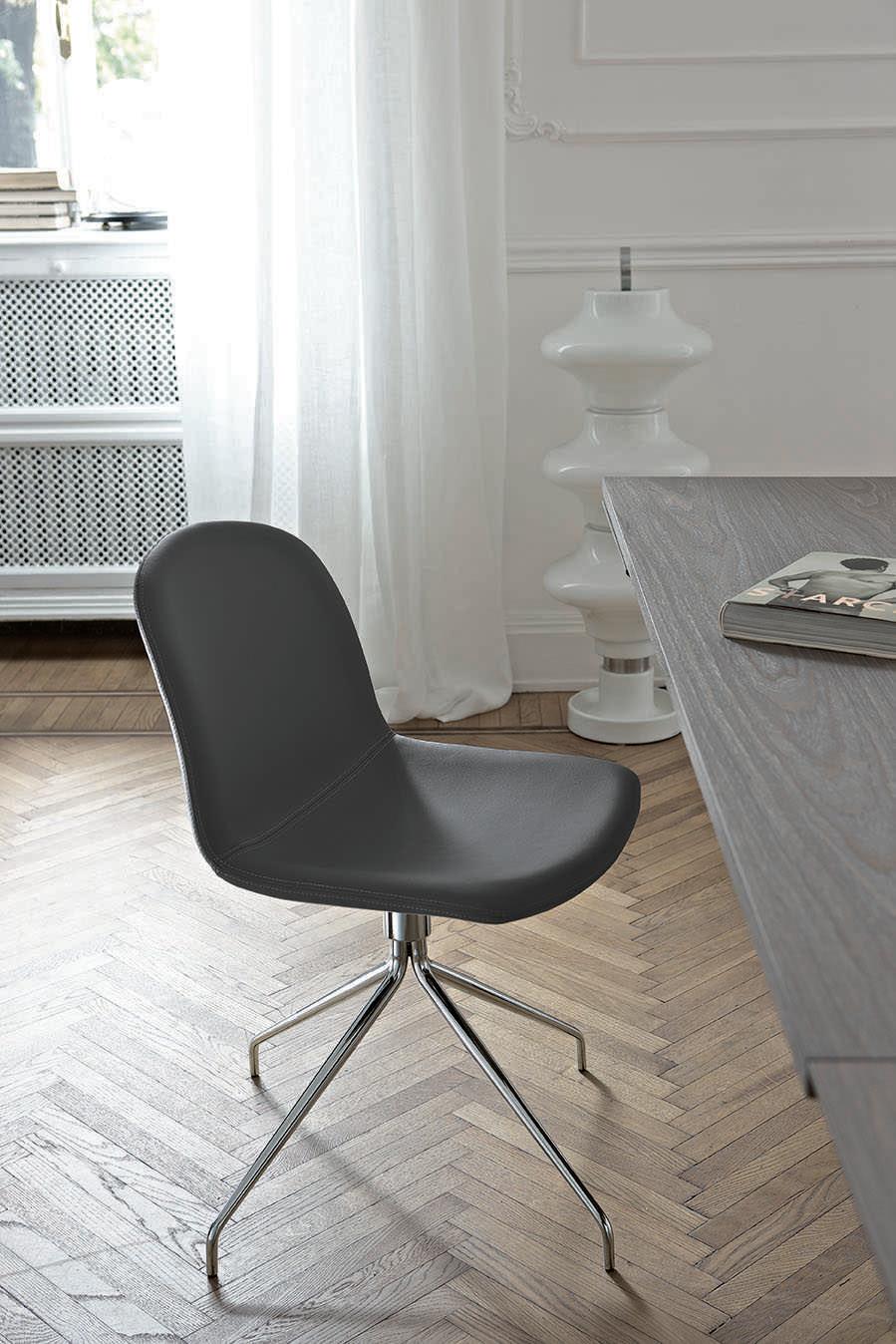 Bontempi Casa Seventy Gray Side Dining Chair