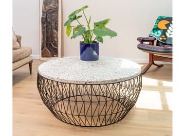 Bend Goods Outdoor Terrazzo Round Wave Table Top