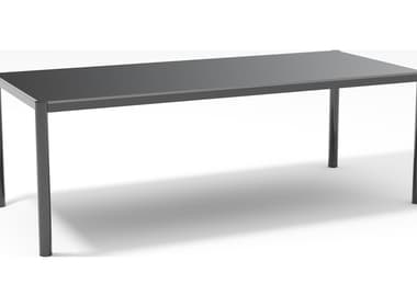 Bend Goods Outdoor Get-together Galvanized Iron Black 84"W x 38"D Rectangular Dining Table Dining Table