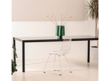 Bend Goods Outdoor Get-together Galvanized Iron Black 84"W x 38"D Rectangular Dining Table Dining Table