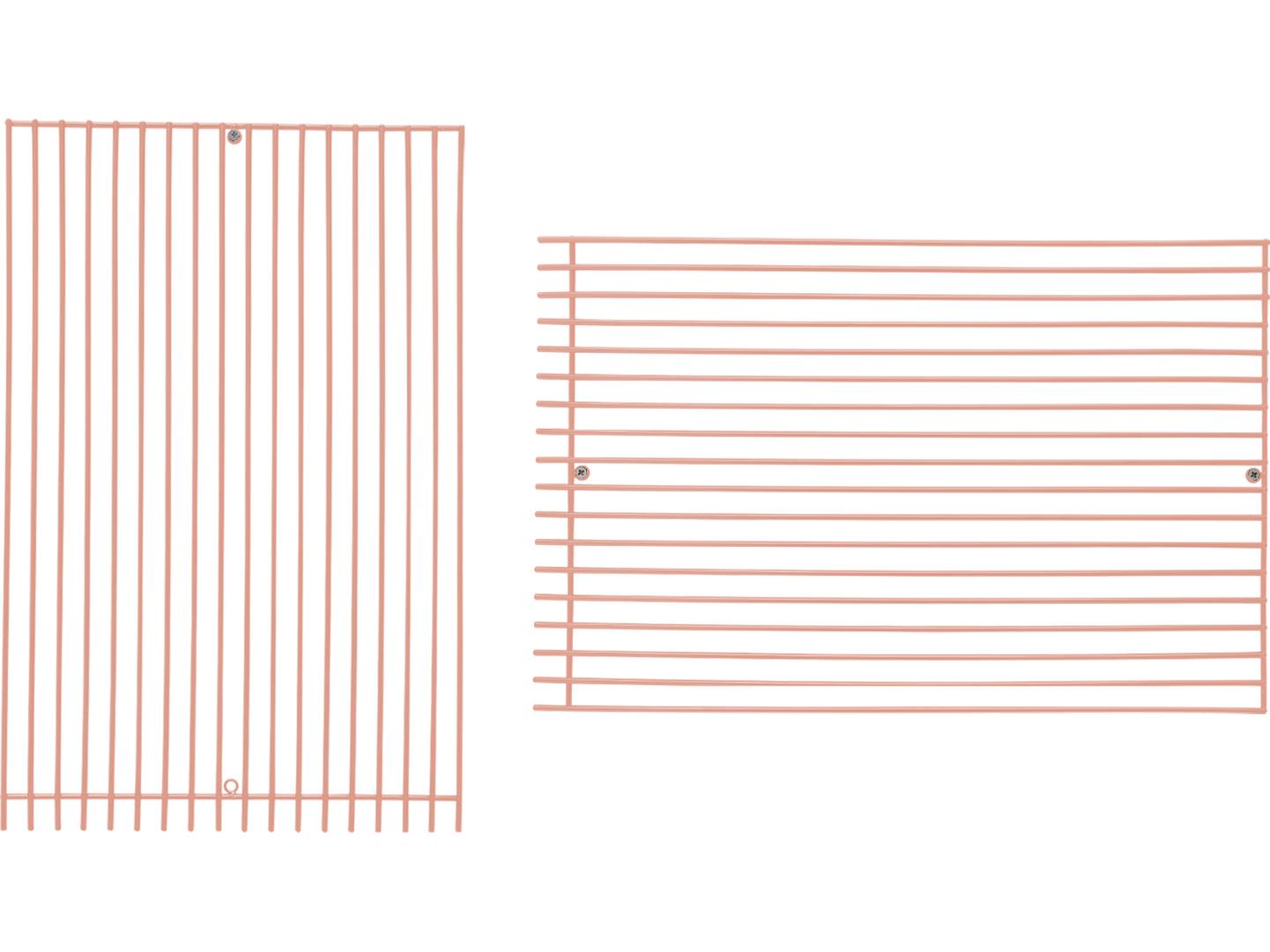 Bend Goods Outdoor Modular Galvanized Iron Pink 12'' Straight Art Wall Decor