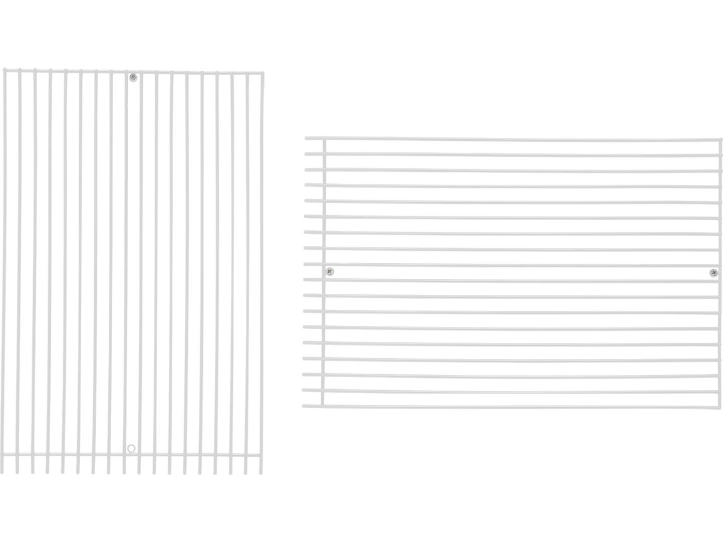 Bend Goods Outdoor Modular Galvanized Iron White 12'' Straight Art Wall Decor