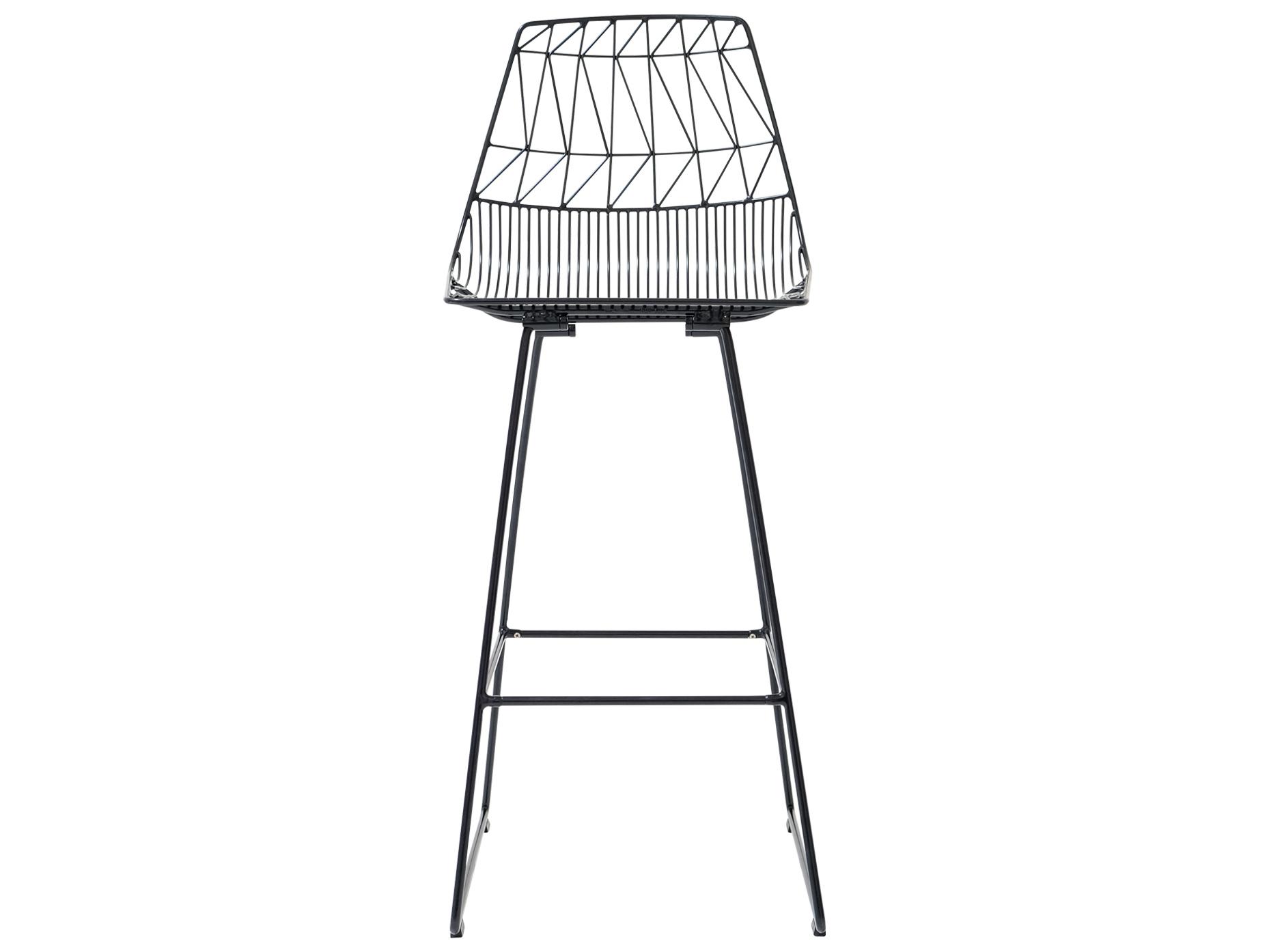 Bend Goods Outdoor Lucy Galvanized Iron Black Bar Stool