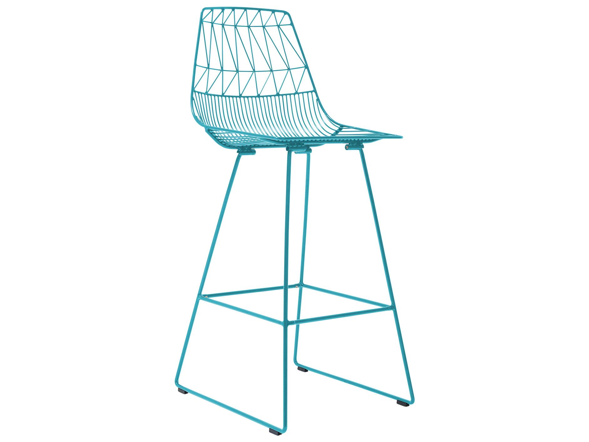Bend Goods Outdoor Lucy Galvanized Iron Peacock Bar Stool