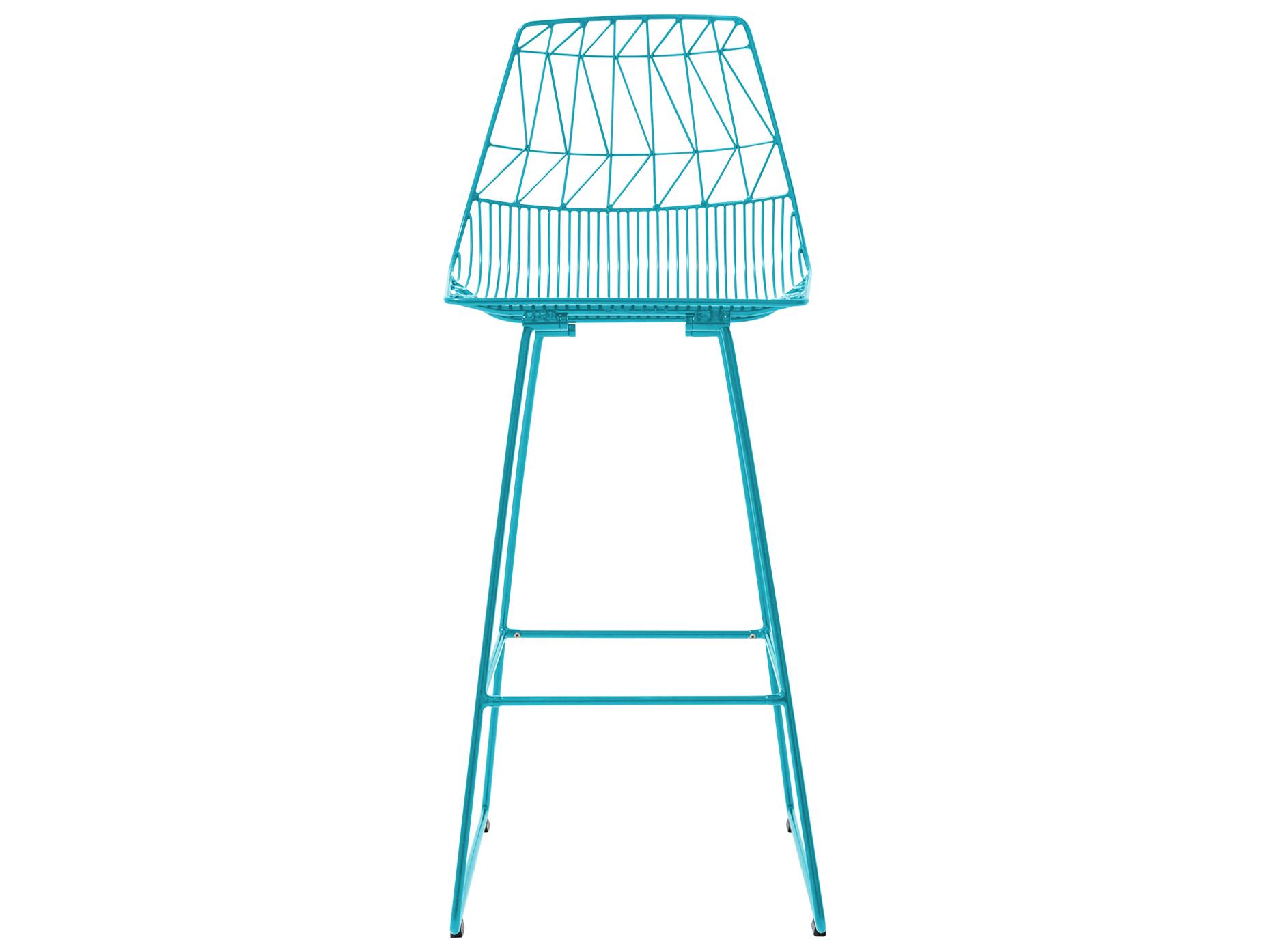 Bend Goods Outdoor Lucy Galvanized Iron Peacock Bar Stool