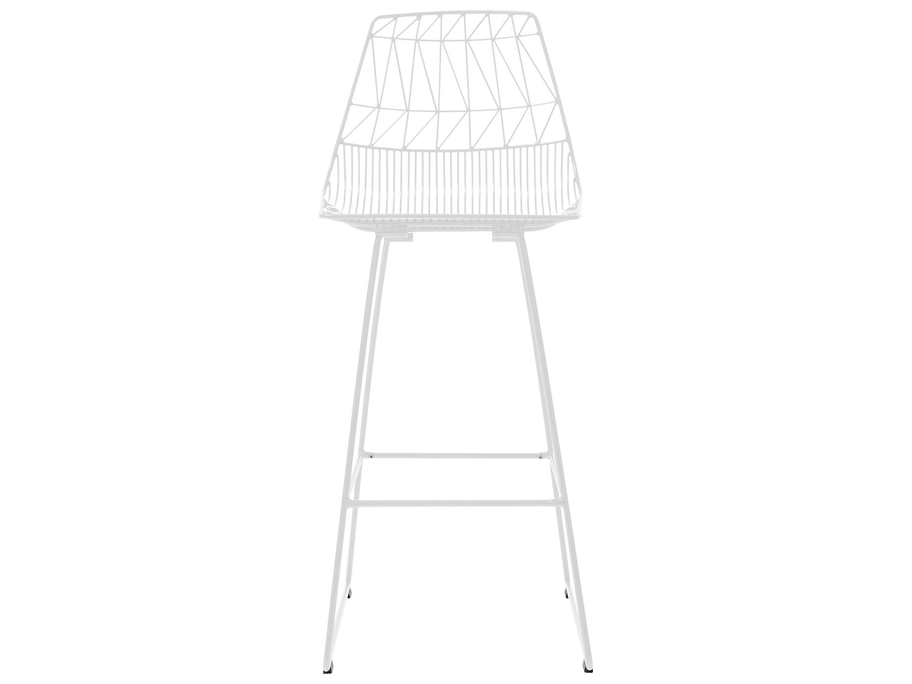 Bend Goods Outdoor Lucy Galvanized Iron White Bar Stool
