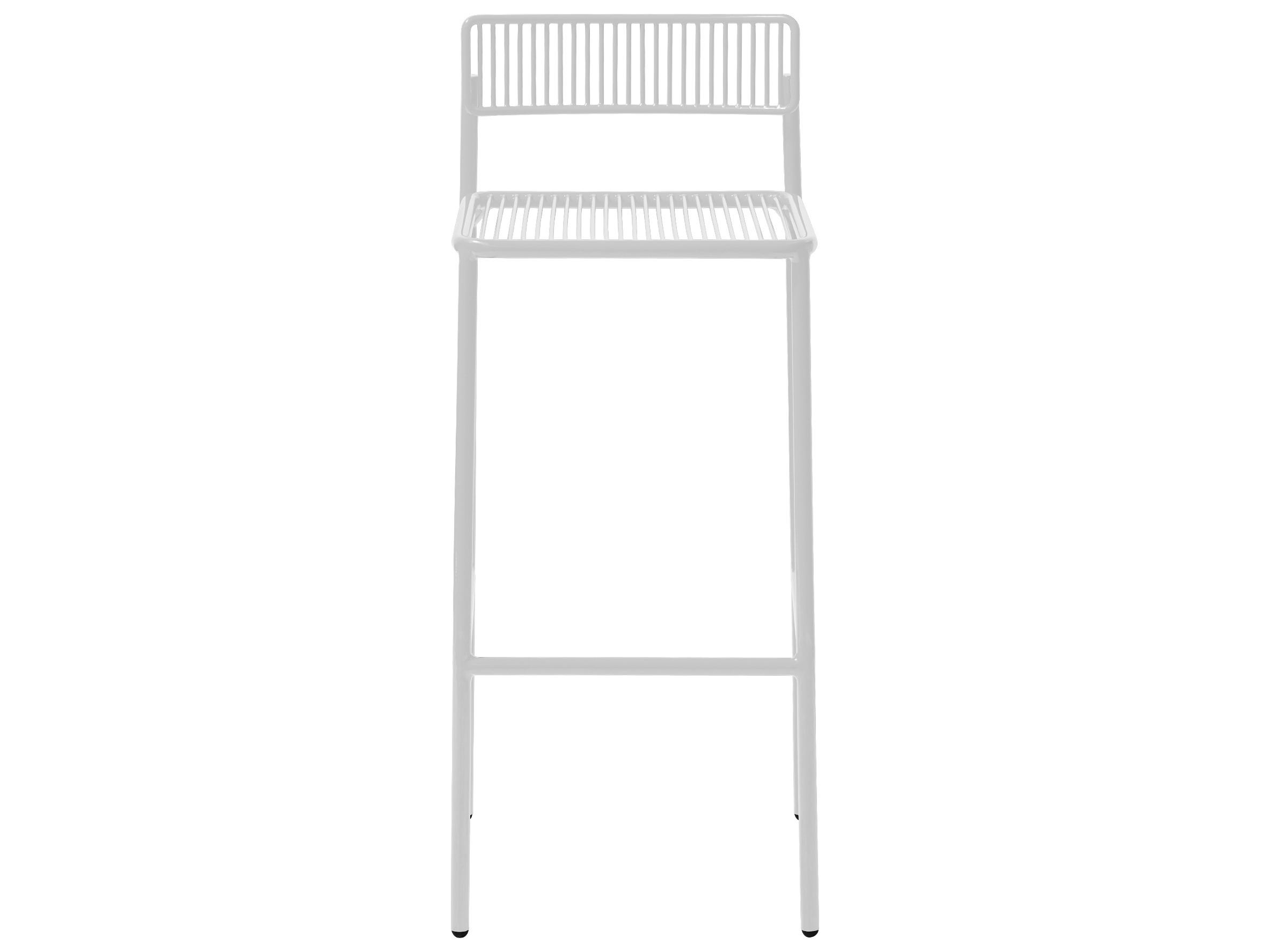 Bend Goods Outdoor Rachel Galvanized Iron White Bar Stool
