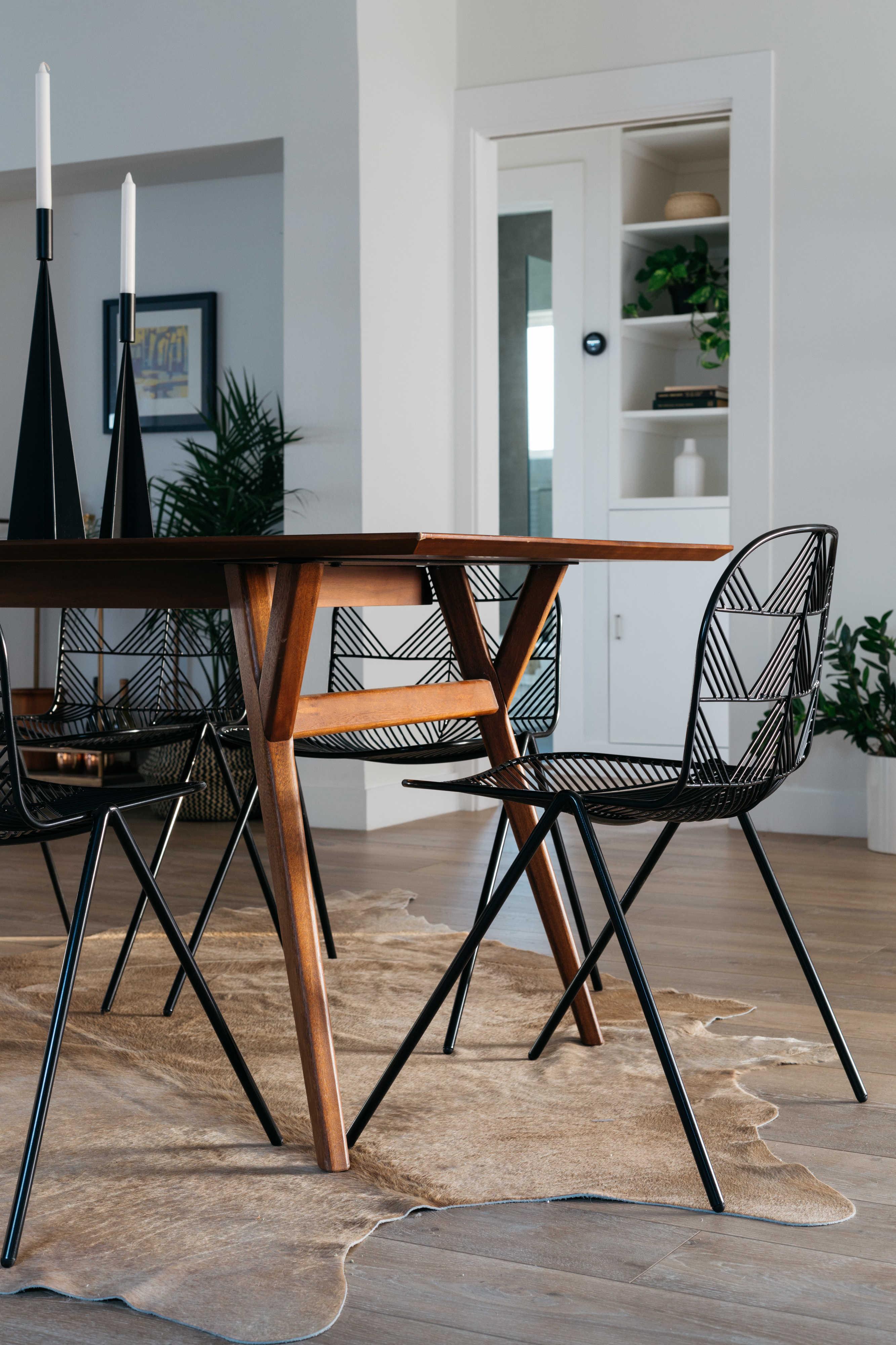 Bend Goods Outdoor Betty Galvanized Iron Black Dining Chair