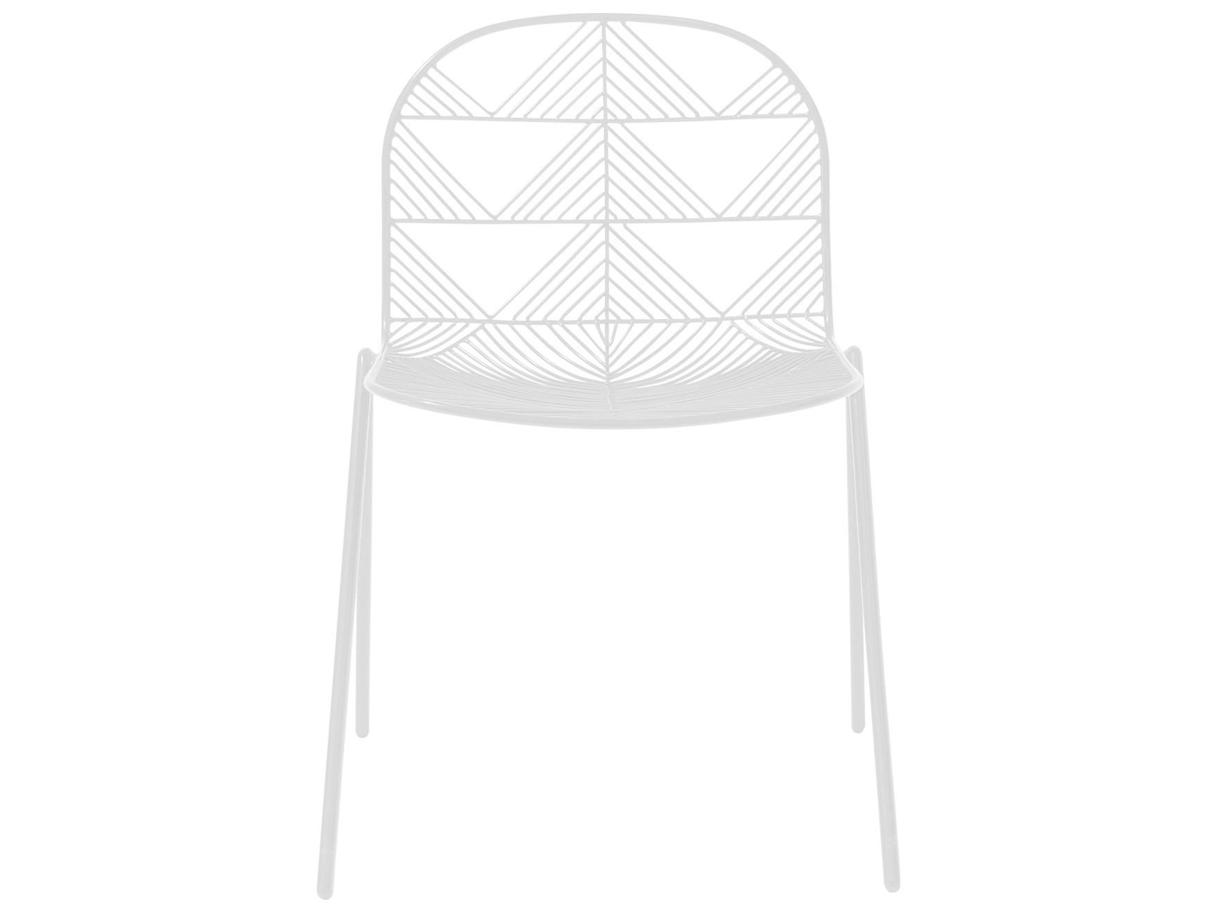 Bend Goods Outdoor Betty Galvanized Iron White Dining Chair