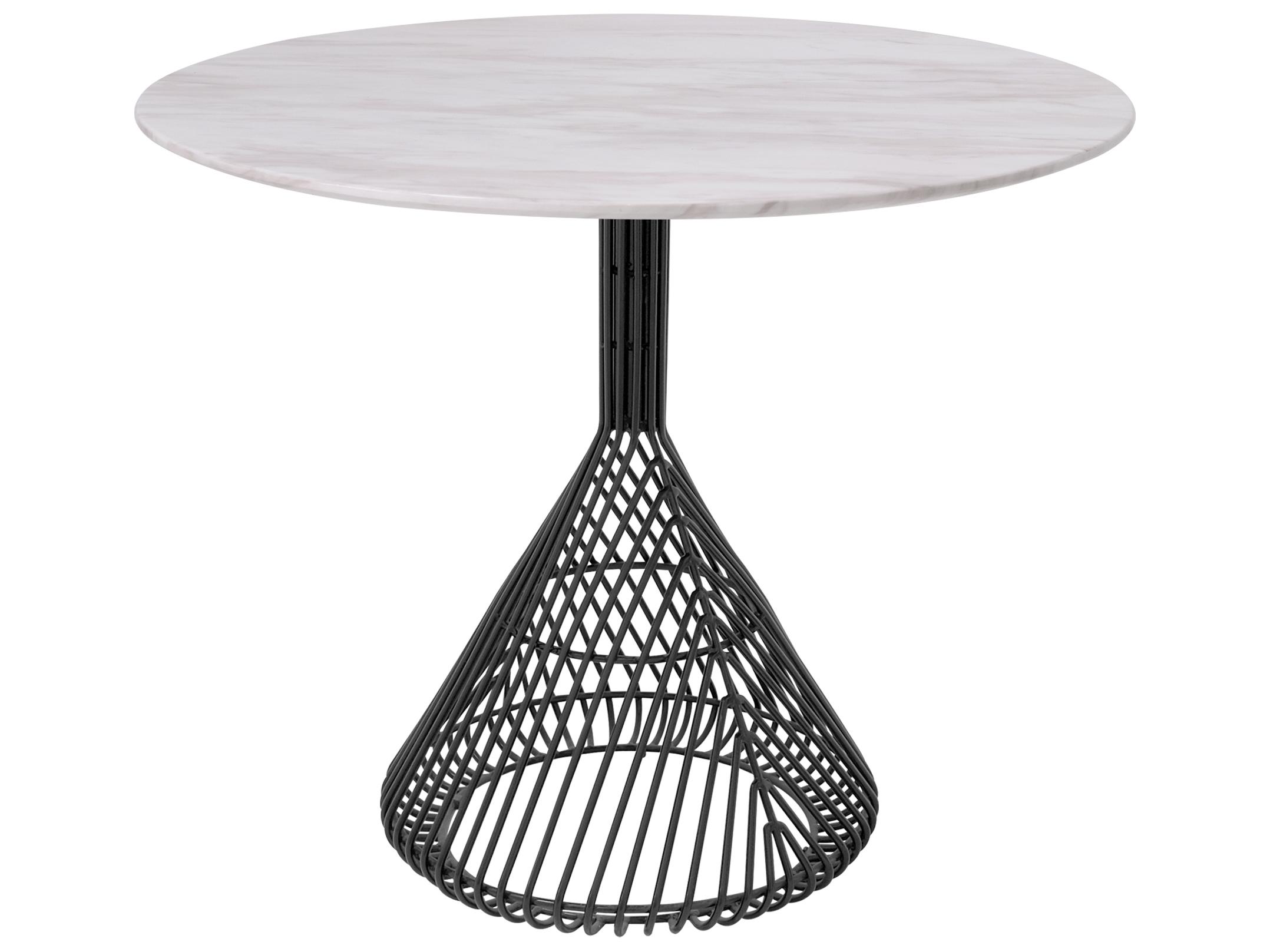 Bend Goods Outdoor Bistro Galvanized Iron Round Black Table