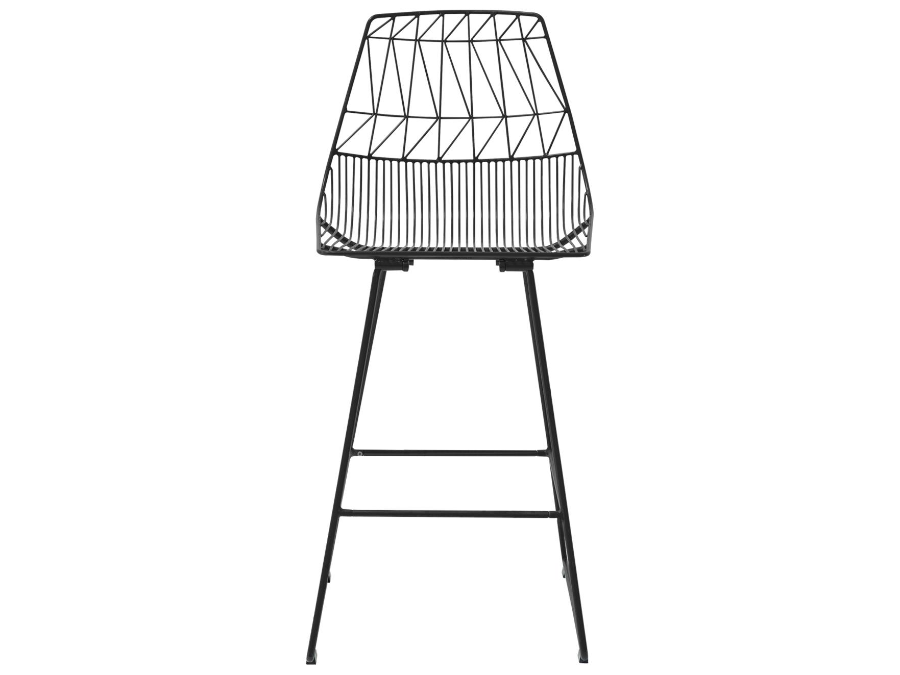 Bend Goods Outdoor Lucy Galvanized Iron Black Counter Stool
