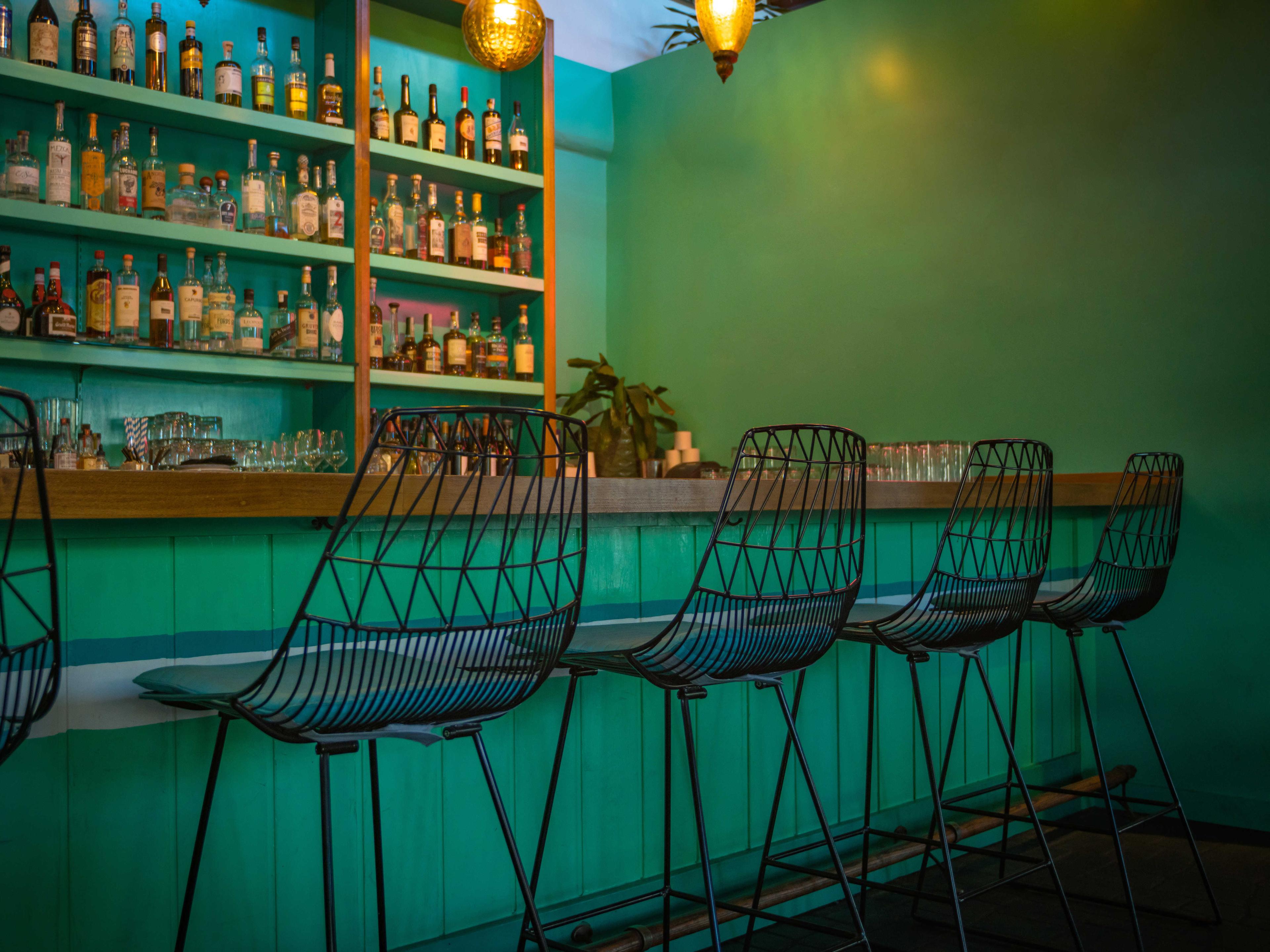 Bend Goods Outdoor Lucy Galvanized Iron Black Counter Stool